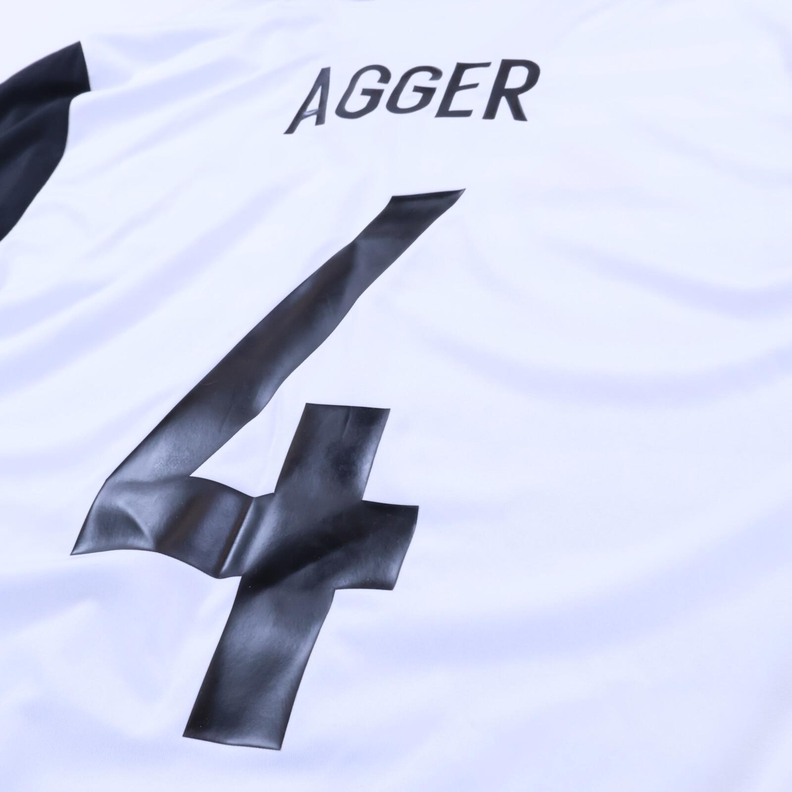 Denmark Agger #4 2015/16 Away Shirt - M