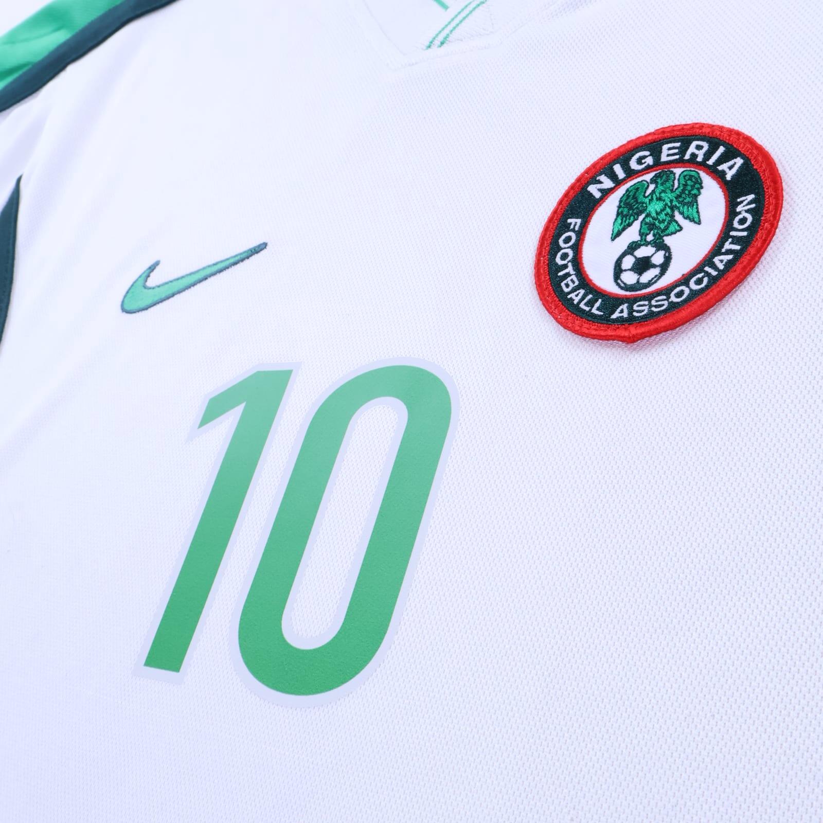 Nigeria Okocha #10 1998/00 Away Shirt - M