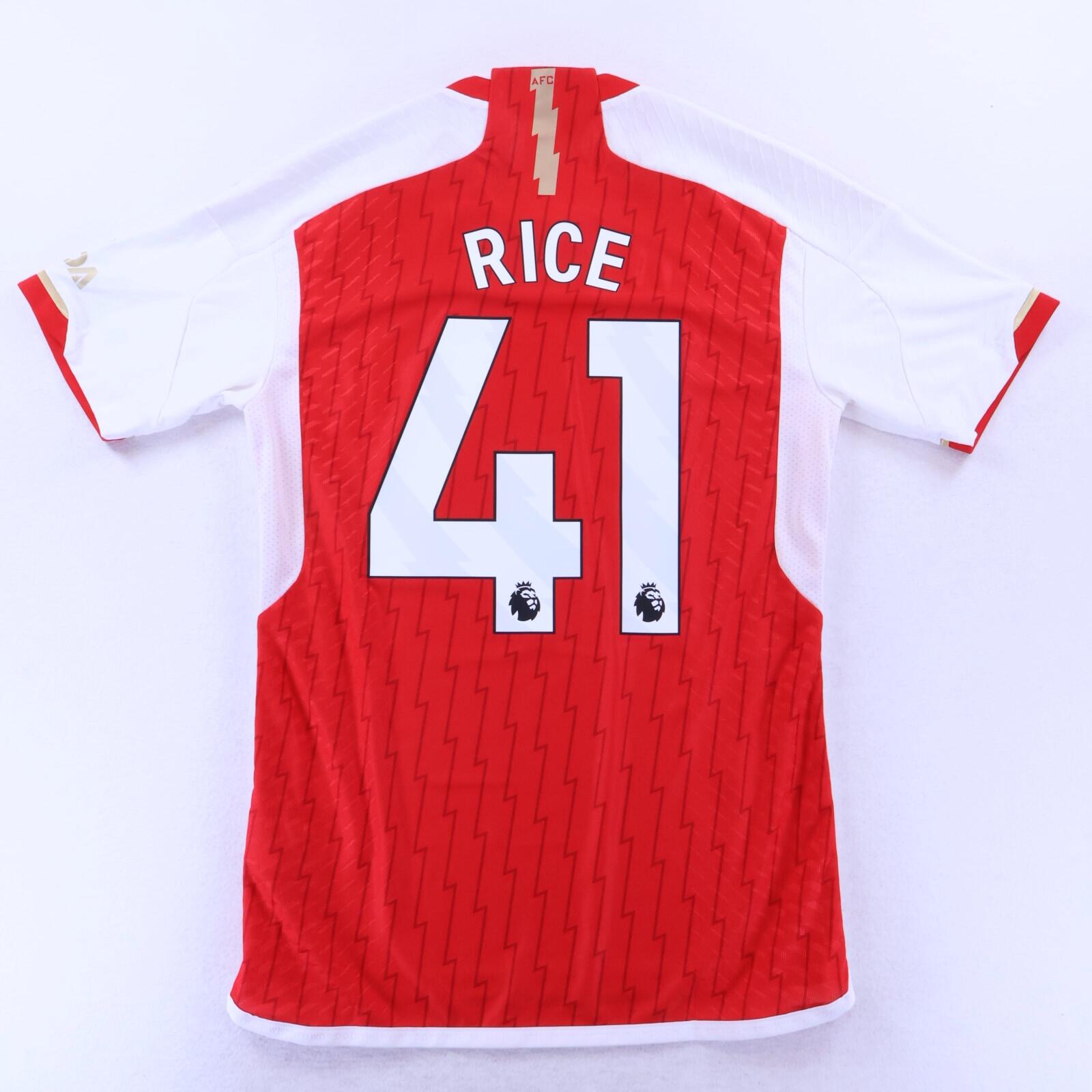 *NWT* Arsenal Rice #41 2023/24 Kit Room Home Shirt - S