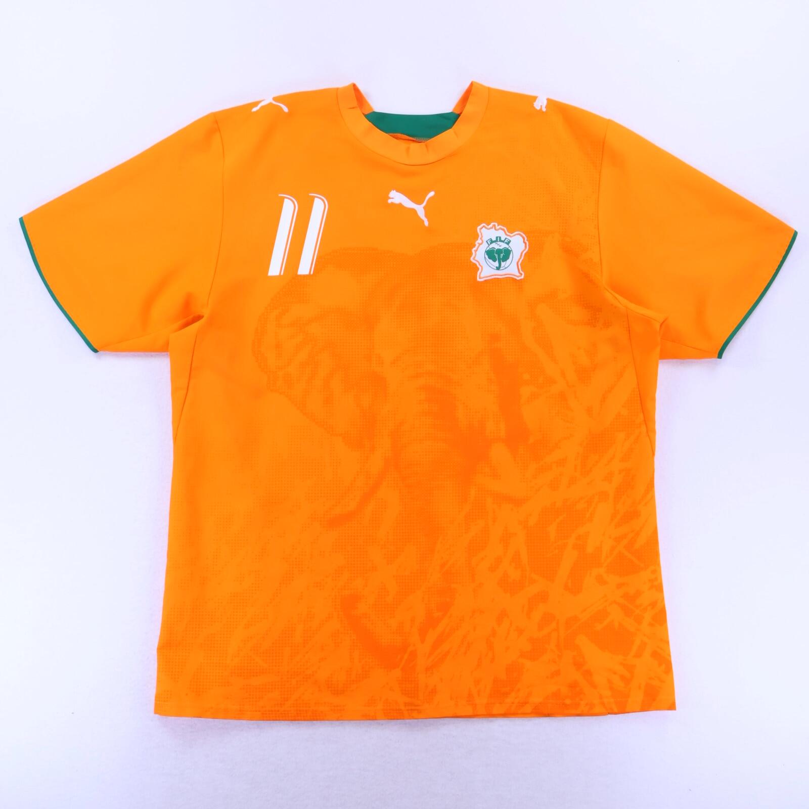 *MINT* Ivory Coast Drogba #11 2006/07 Home Shirt - XL
