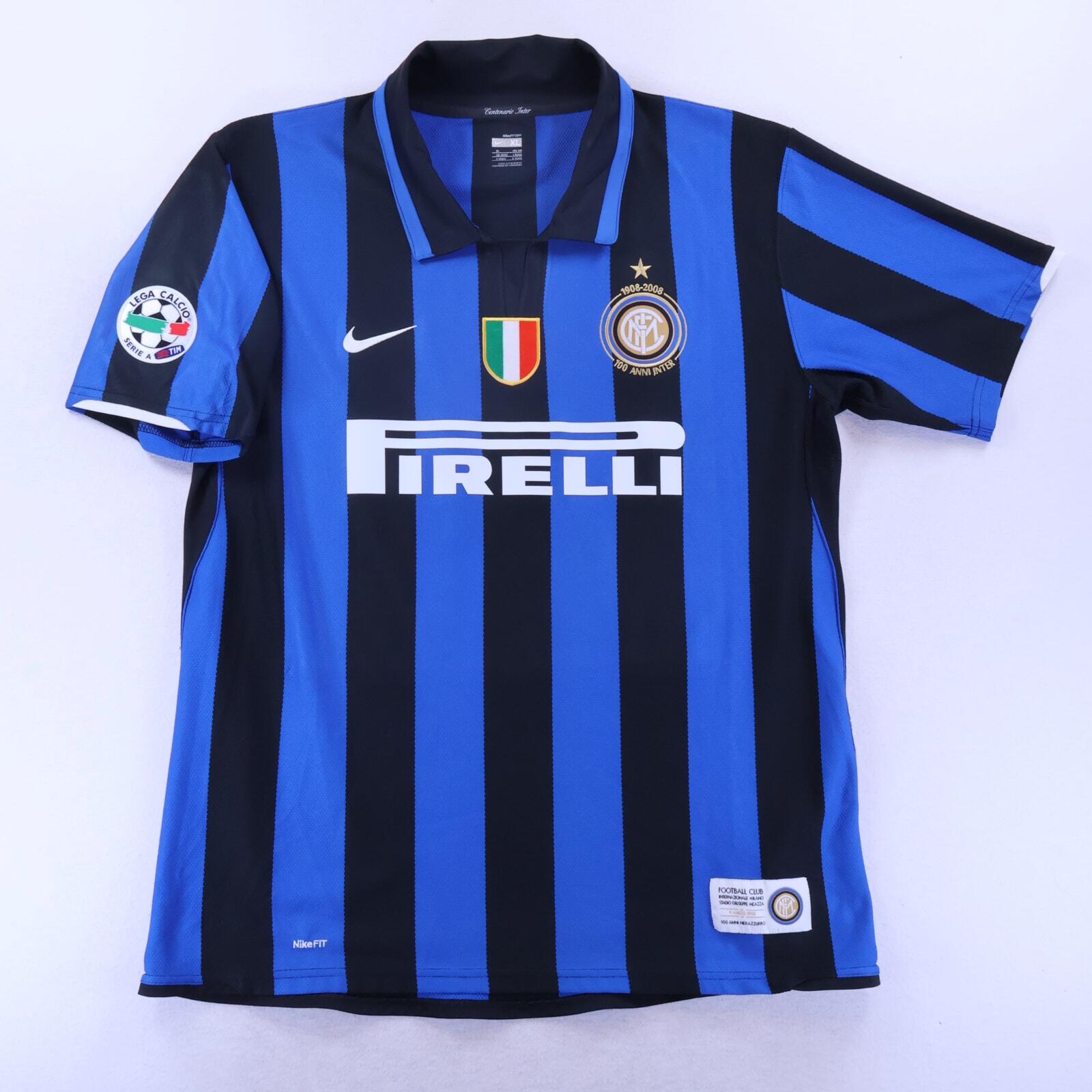 Inter Milan Ibrahimović #8 2007/08 Home Shirt - XL