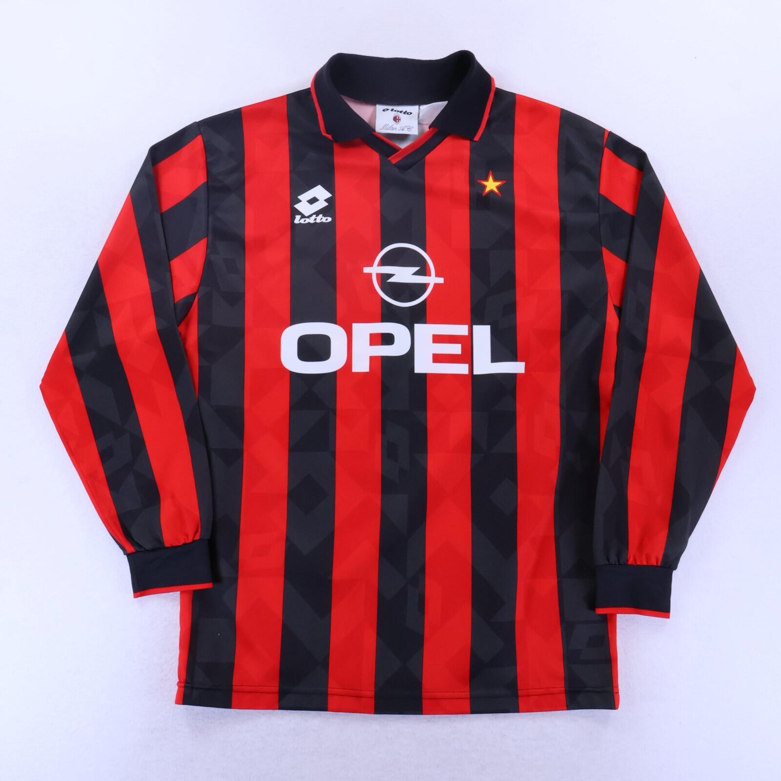 Ac Milan 1995/96 Home Shirt - Long Sleeve - L