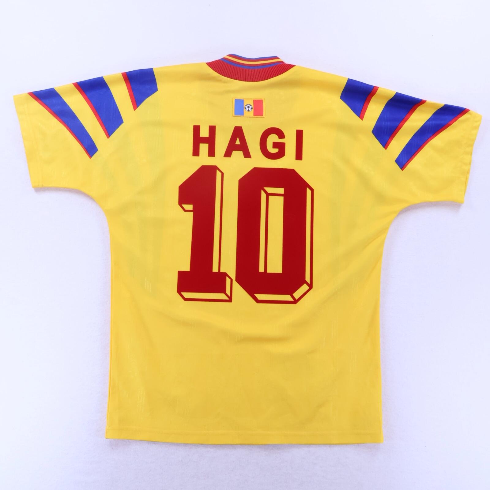 Romania Hagi #10 1996/98 Home Shirt - S