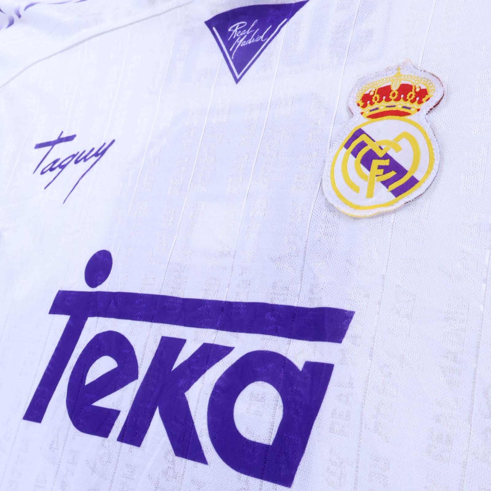 Real Madrid Suker #9 1996/97 Home Shirt - 2XL