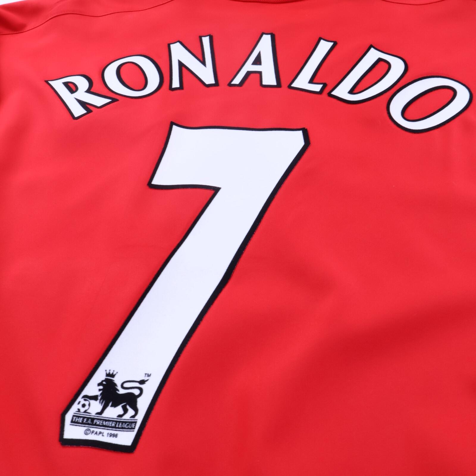 *MINT* Manchester United Ronaldo #7 2002/04 Home Shirt - Long Sleeve - XL