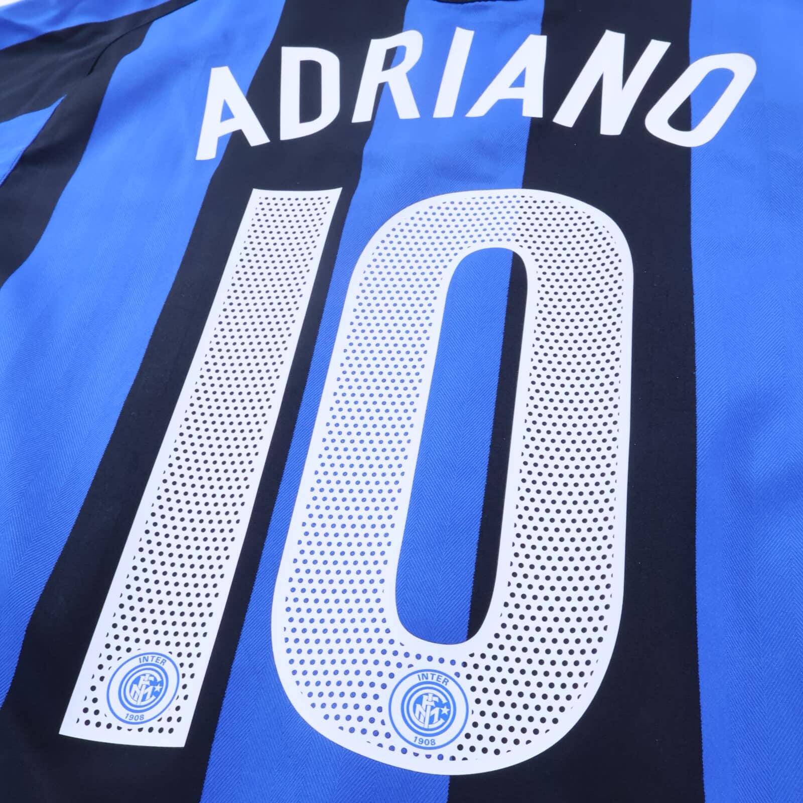 Inter Milan Adriano #10 2004/05 Home Shirt - M