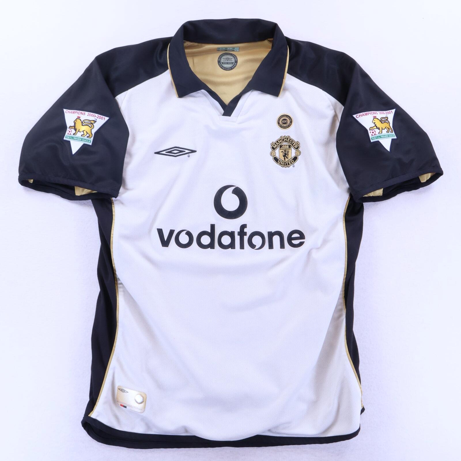 Manchester United Beckham #7 2001/02 Centenary Away Shirt - L