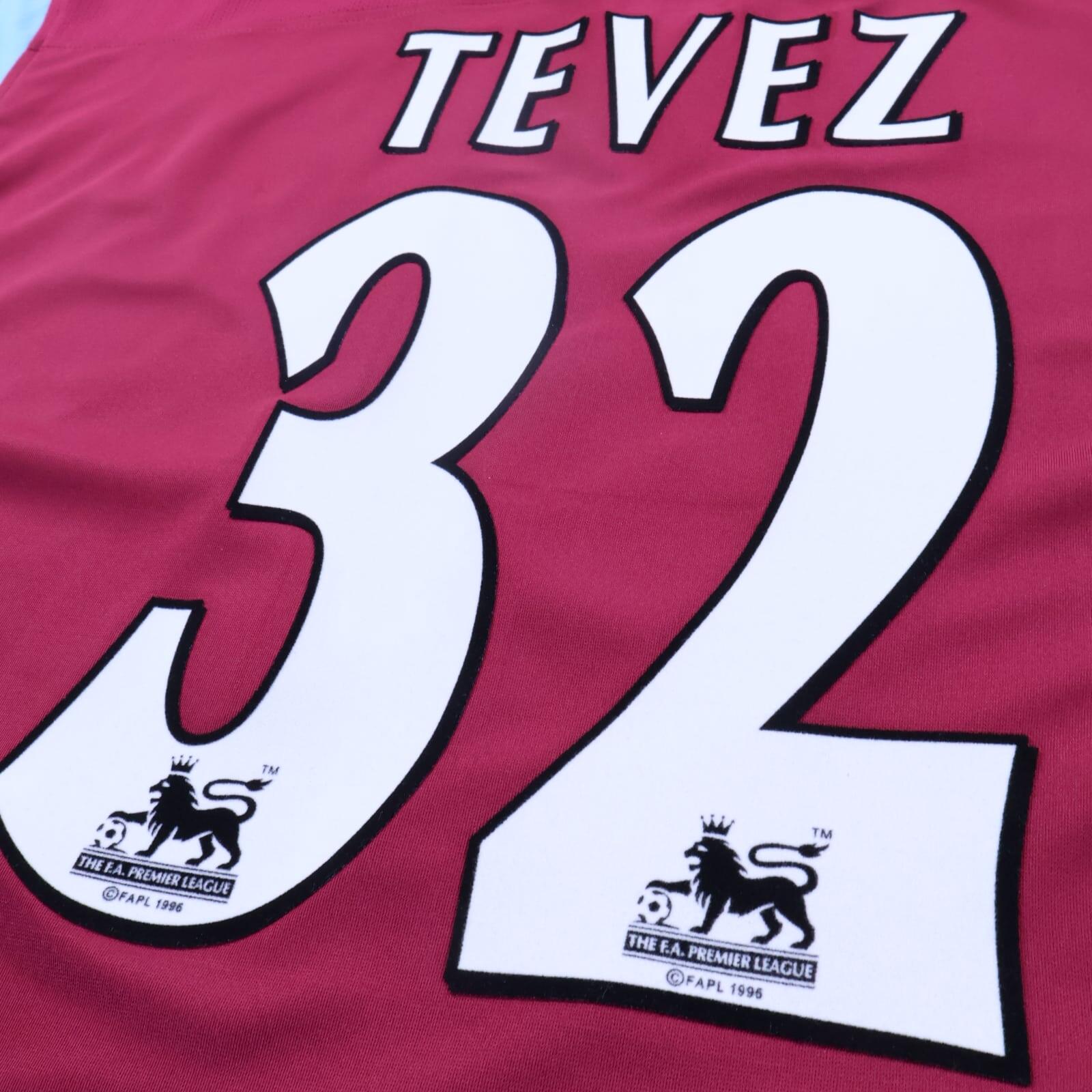 West Ham United Tevez #32 2005/07 Home Shirt - XL