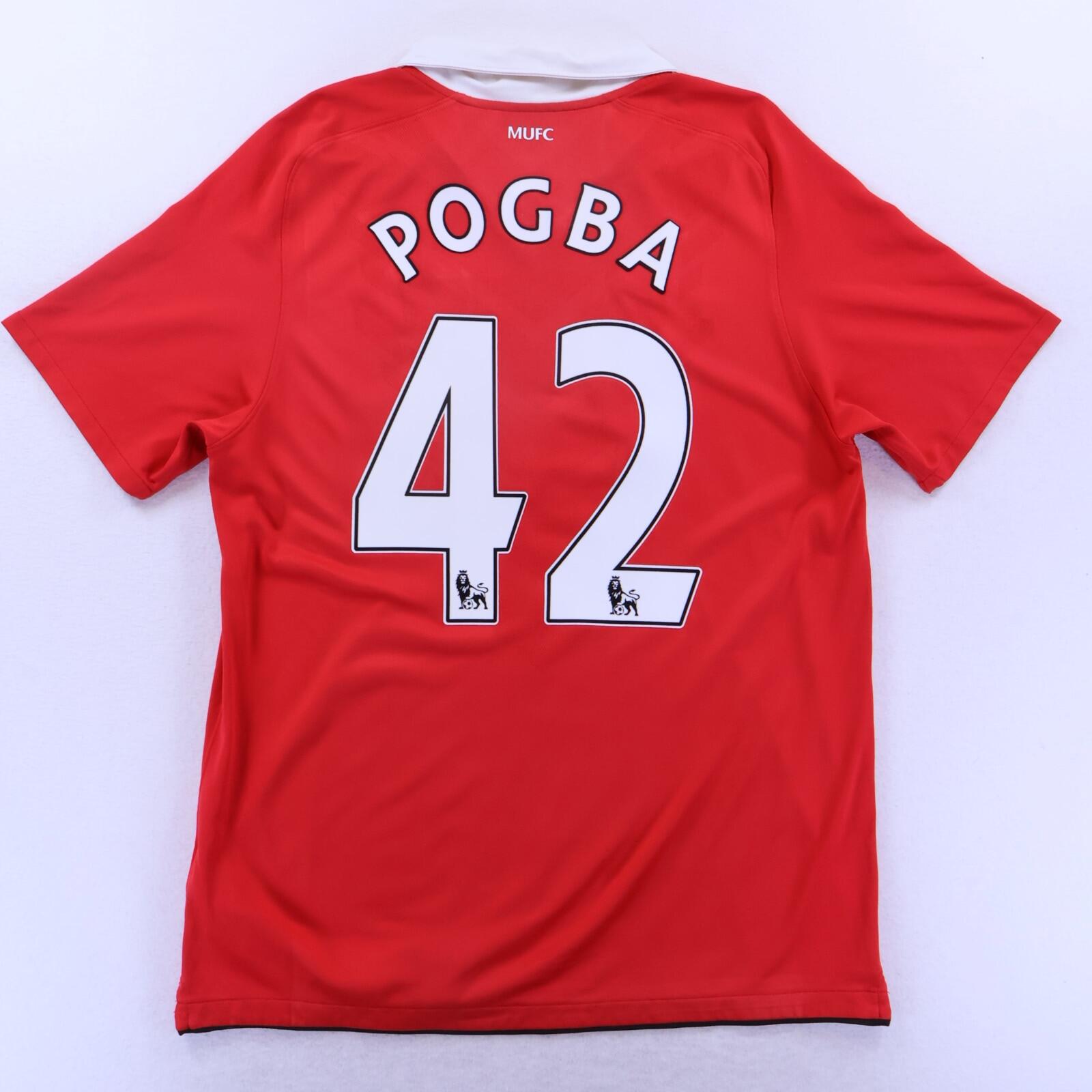Manchester United Pogba #42 2010/11 Home Shirt - L