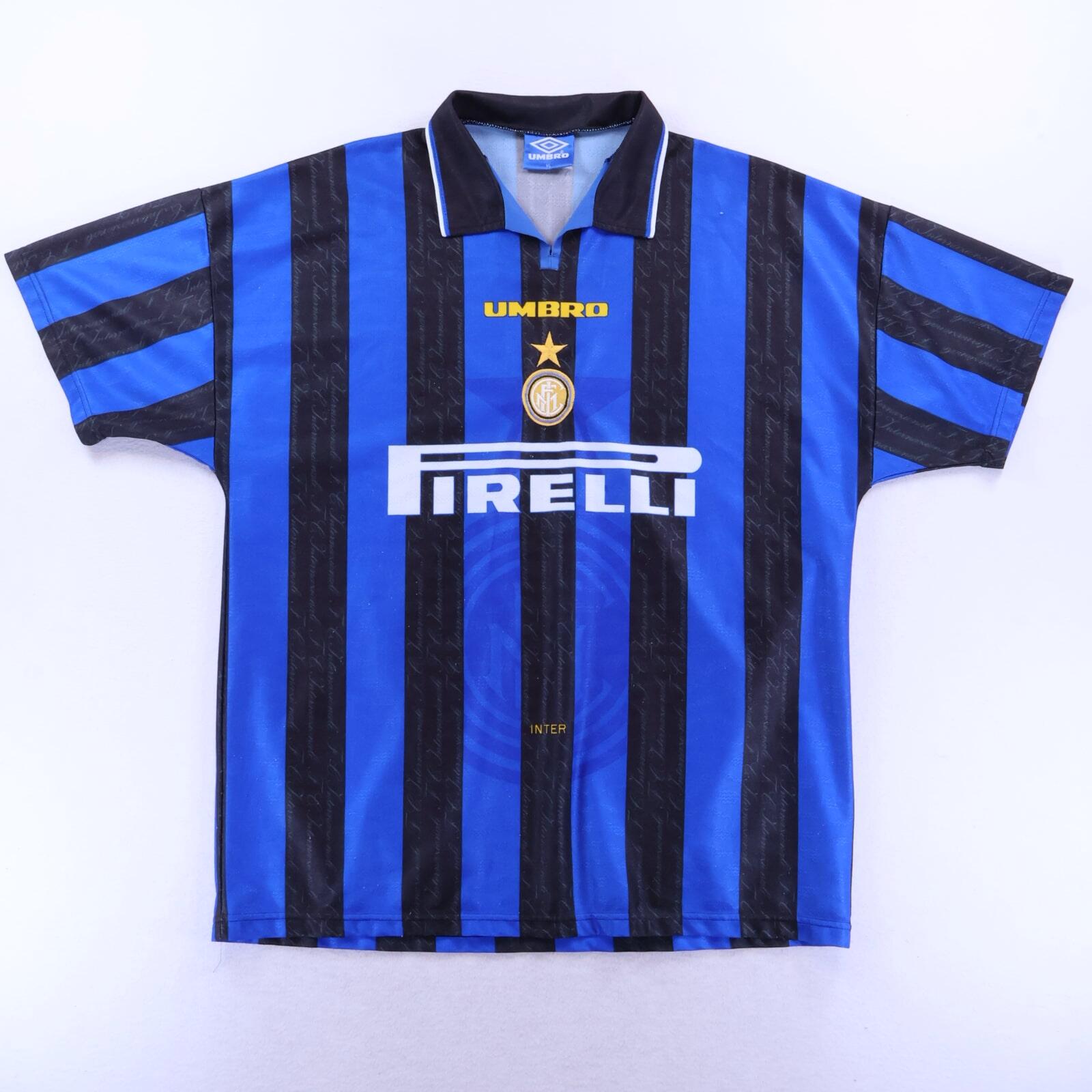 Inter Milan Zanetti #4 1996/97 Home Shirt - XL