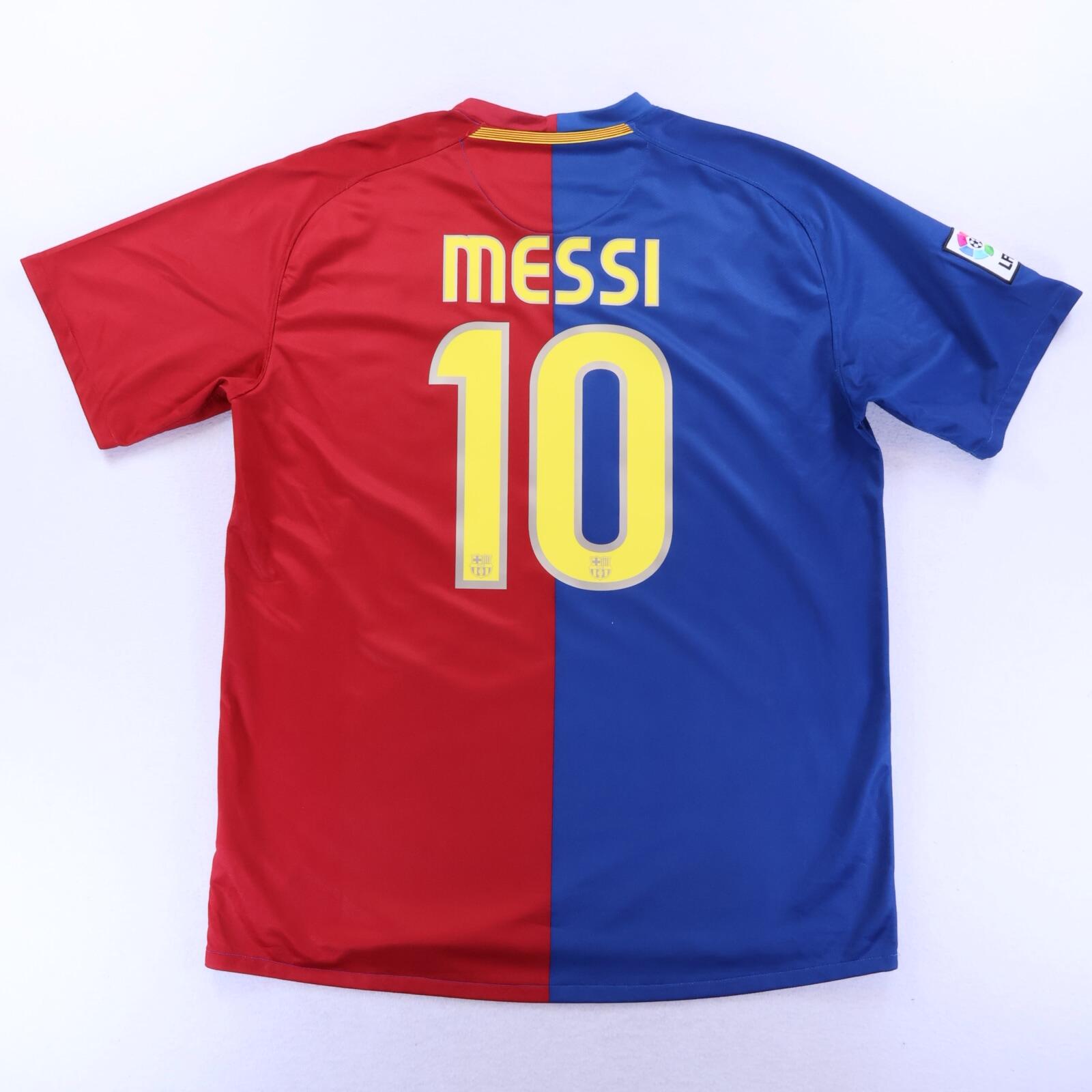 *MINT* Barcelona Messi #10 2008/09 Home Shirt - XL