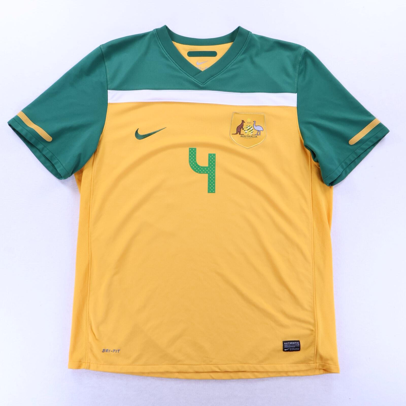 Australia Cahill #4 2010/11 Home Shirt - XL