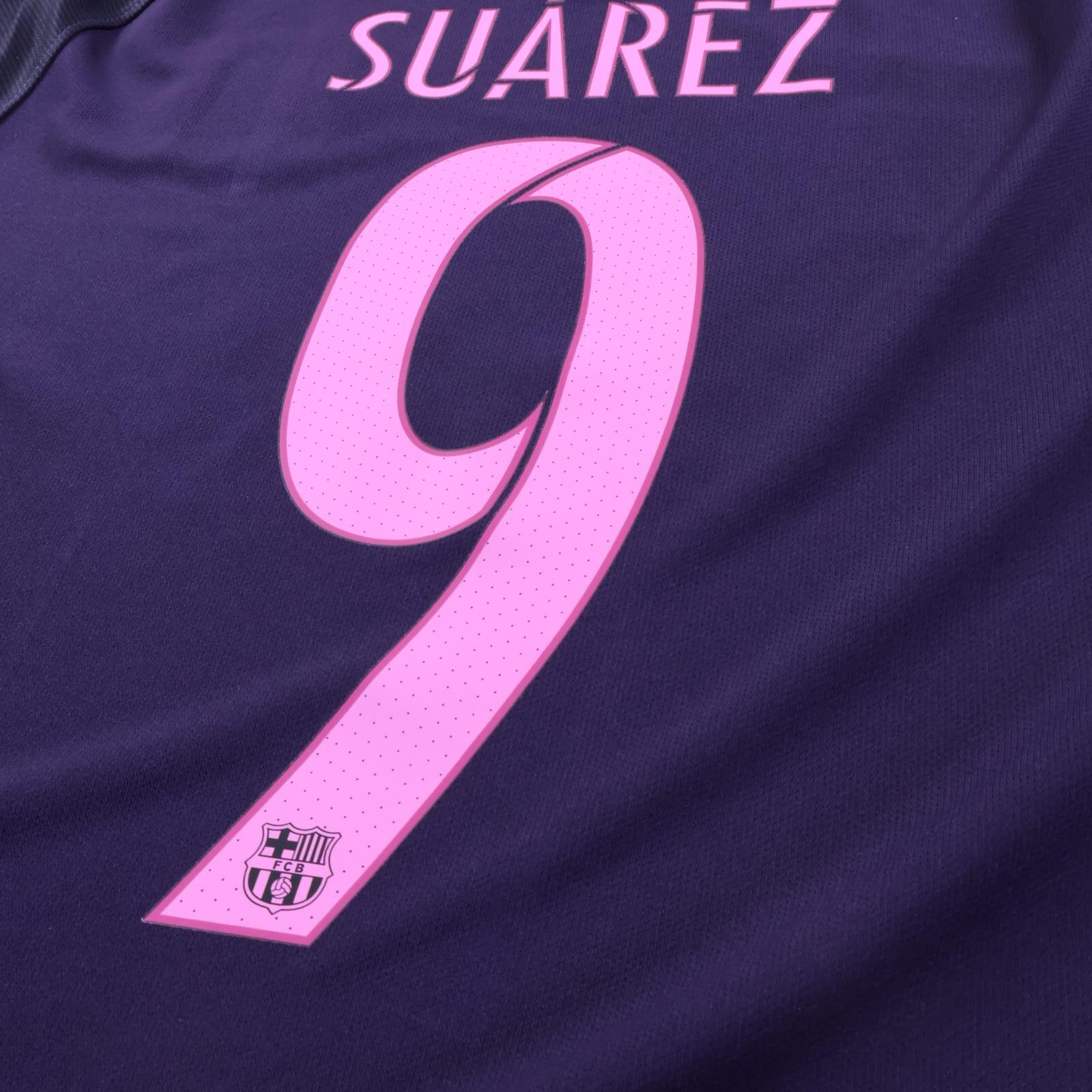 *MINT* Barcelona Suarez #9 2016/17 Away Shirt - M