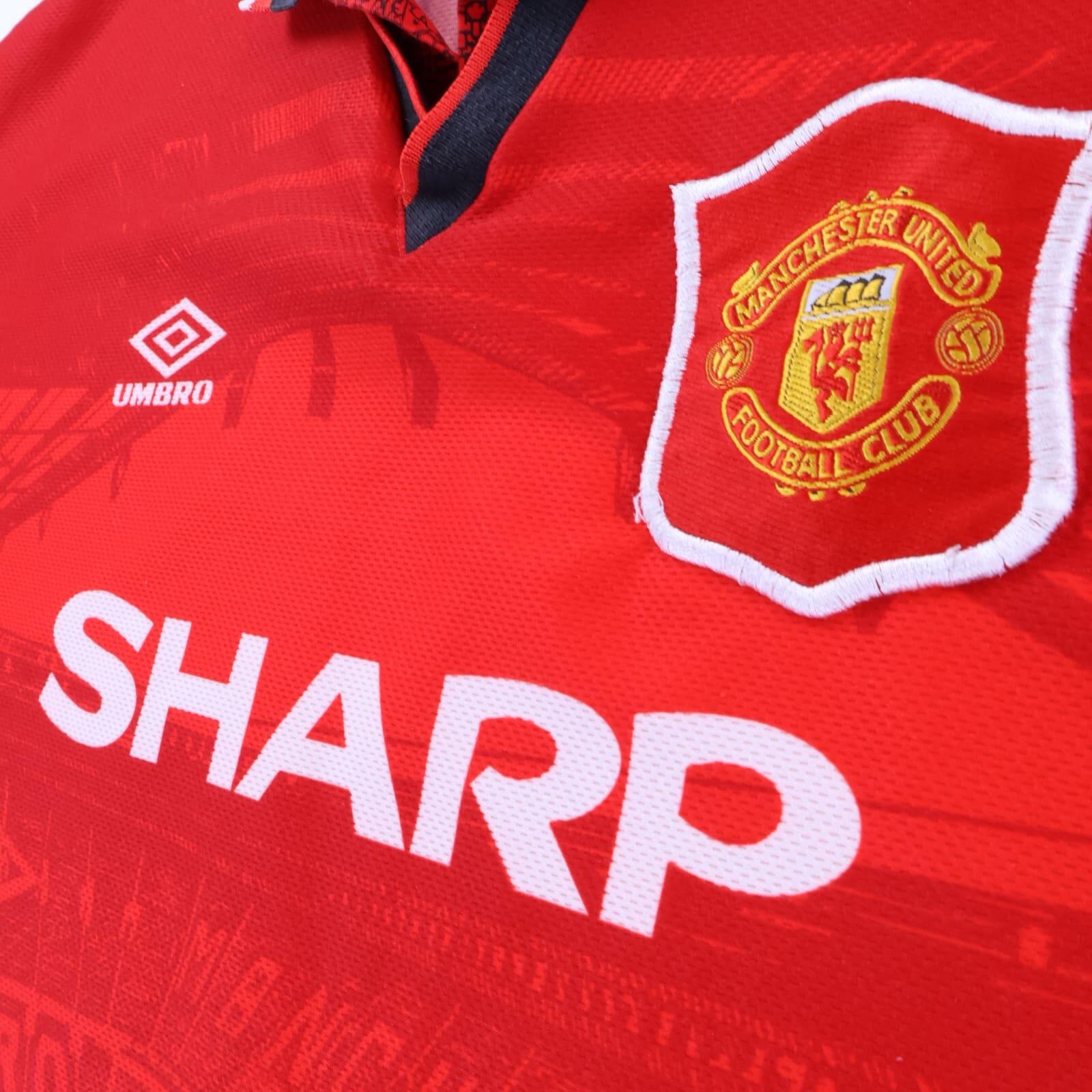 Manchester United Cantona #7 1994/96 Home Shirt - M