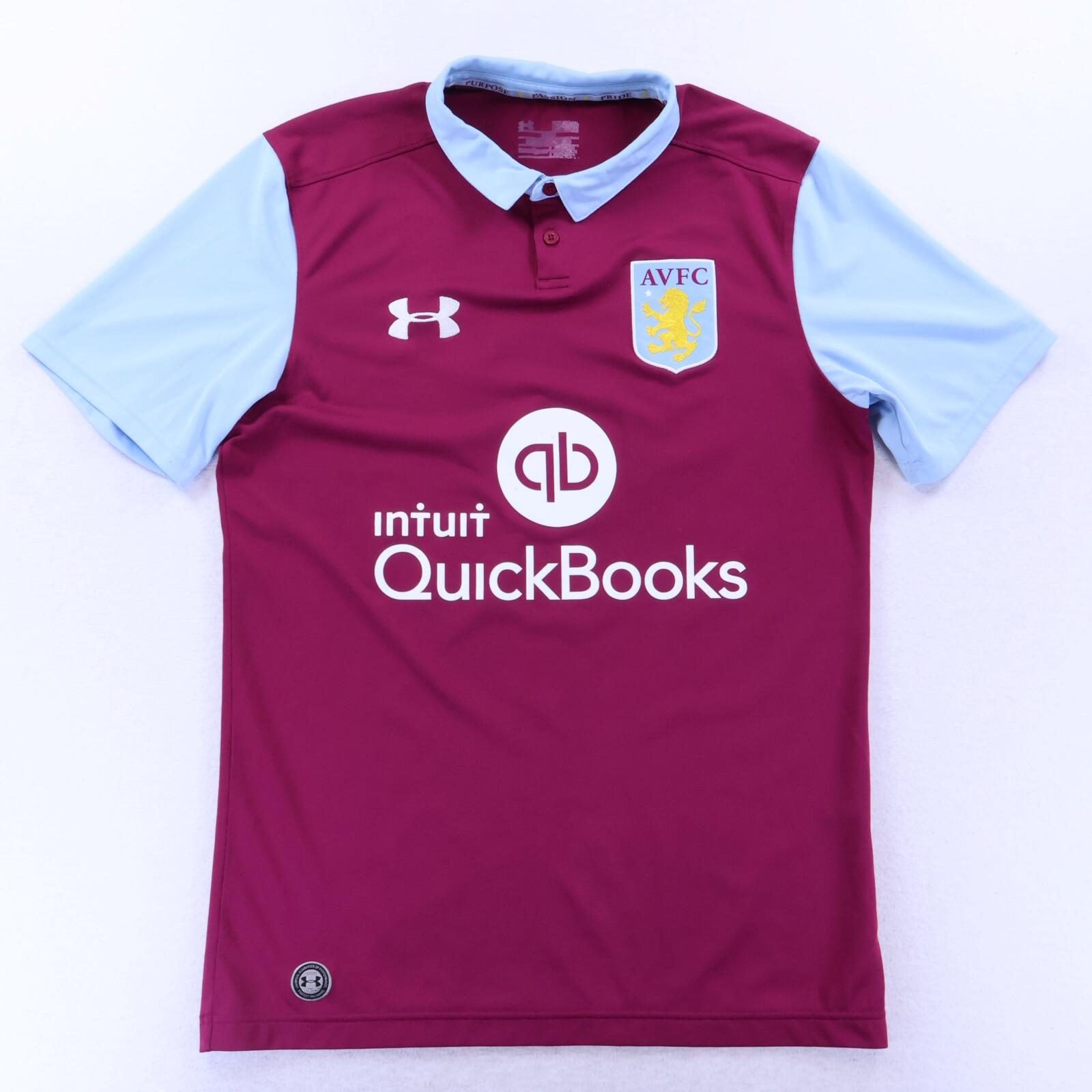 Aston Villa Grealish #40 2016/17 Home Shirt - M