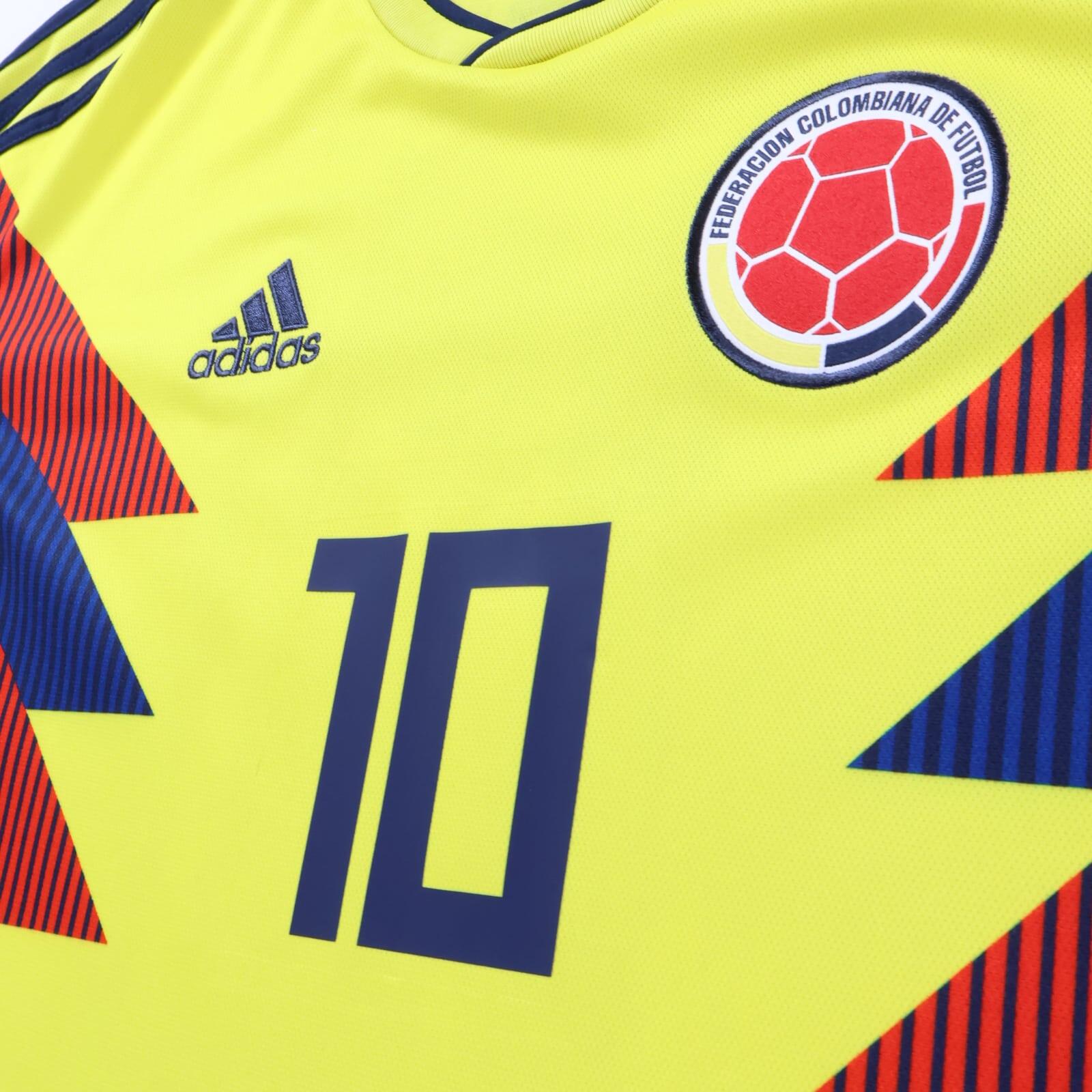 Colombia James #10 2018/19 Home Shirt - Long Sleeve - L