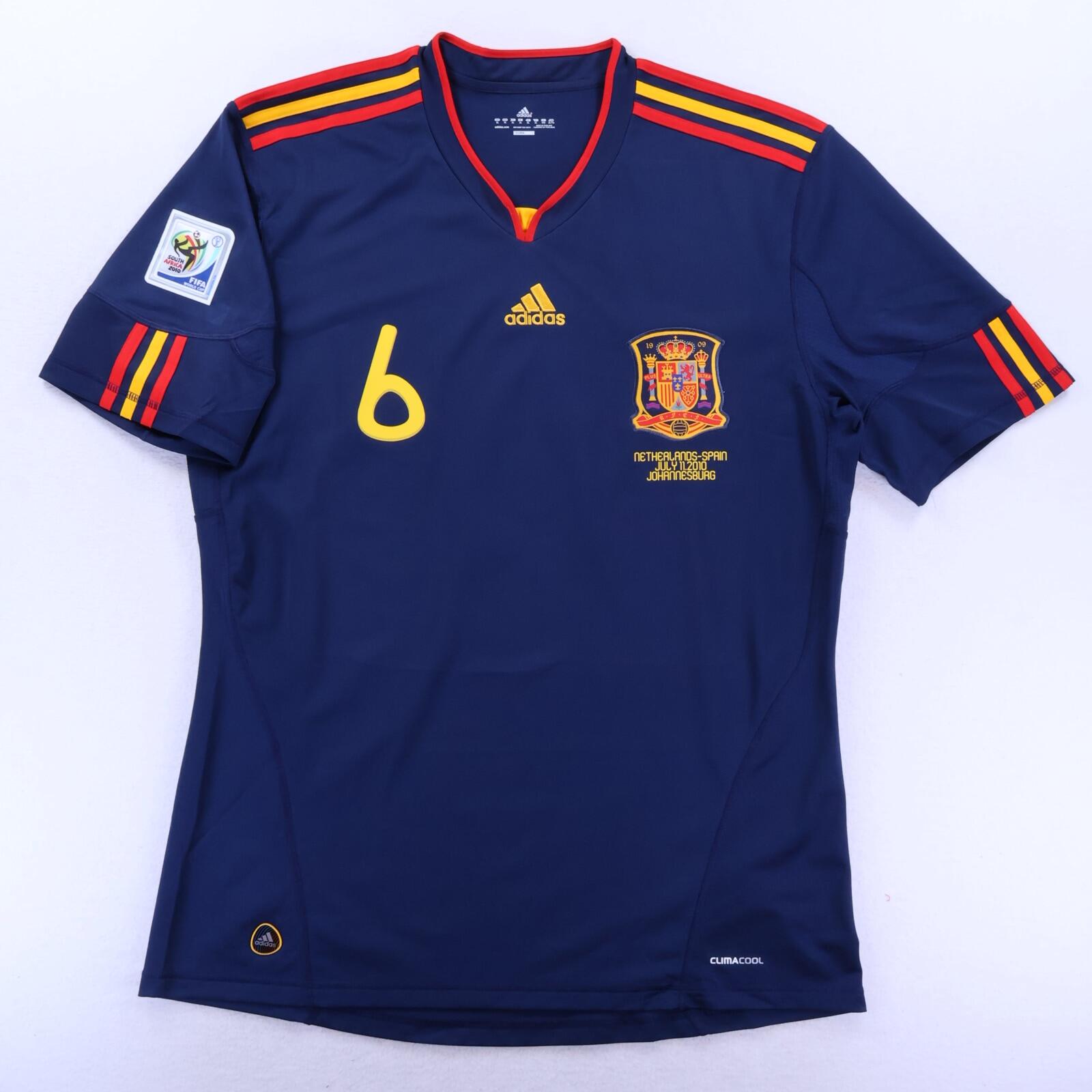*MINT* Spain A. Iniesta #6 2010/11 Away Shirt - XL