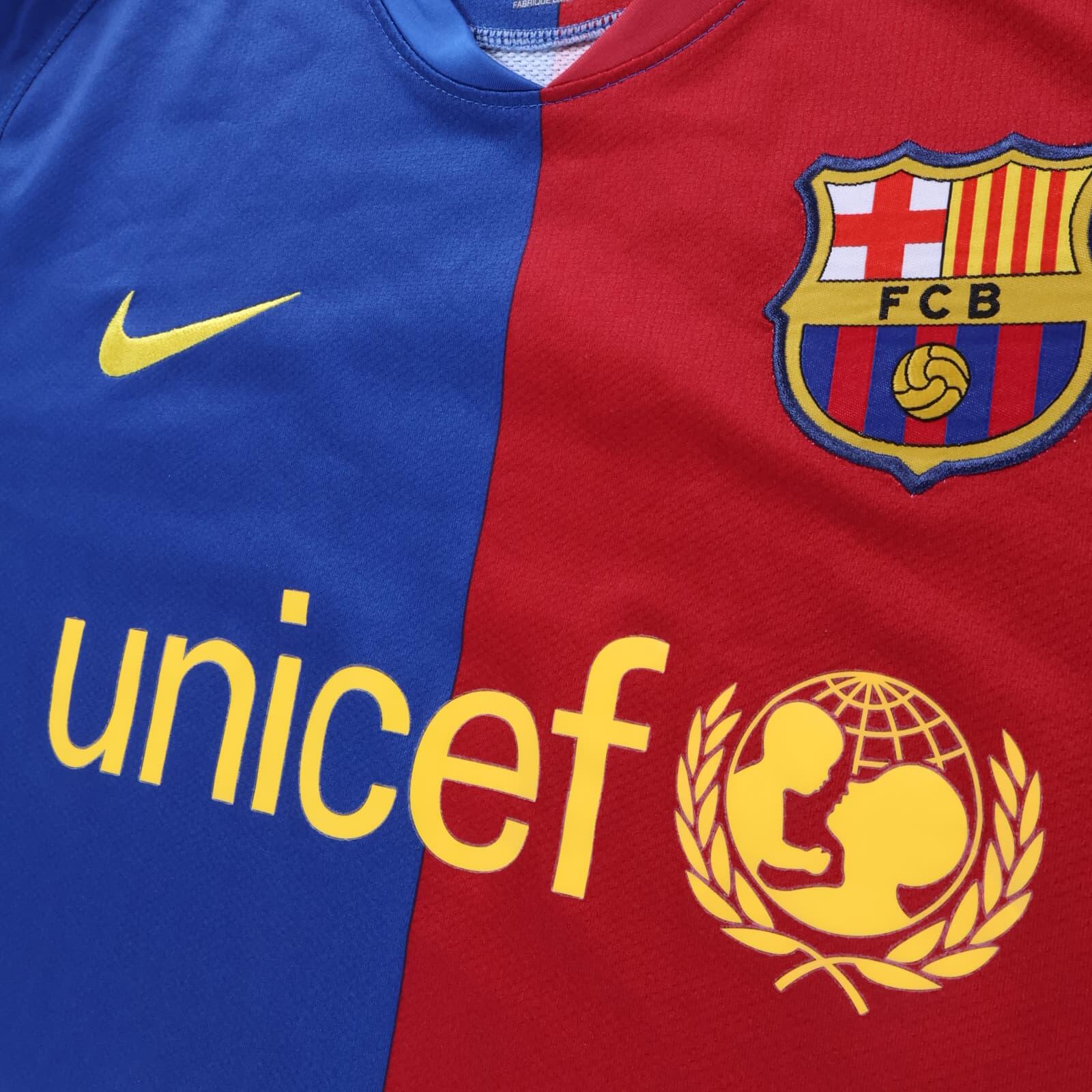 *MINT* Barcelona Messi #10 2008/09 Home Shirt - Long Sleeve - M