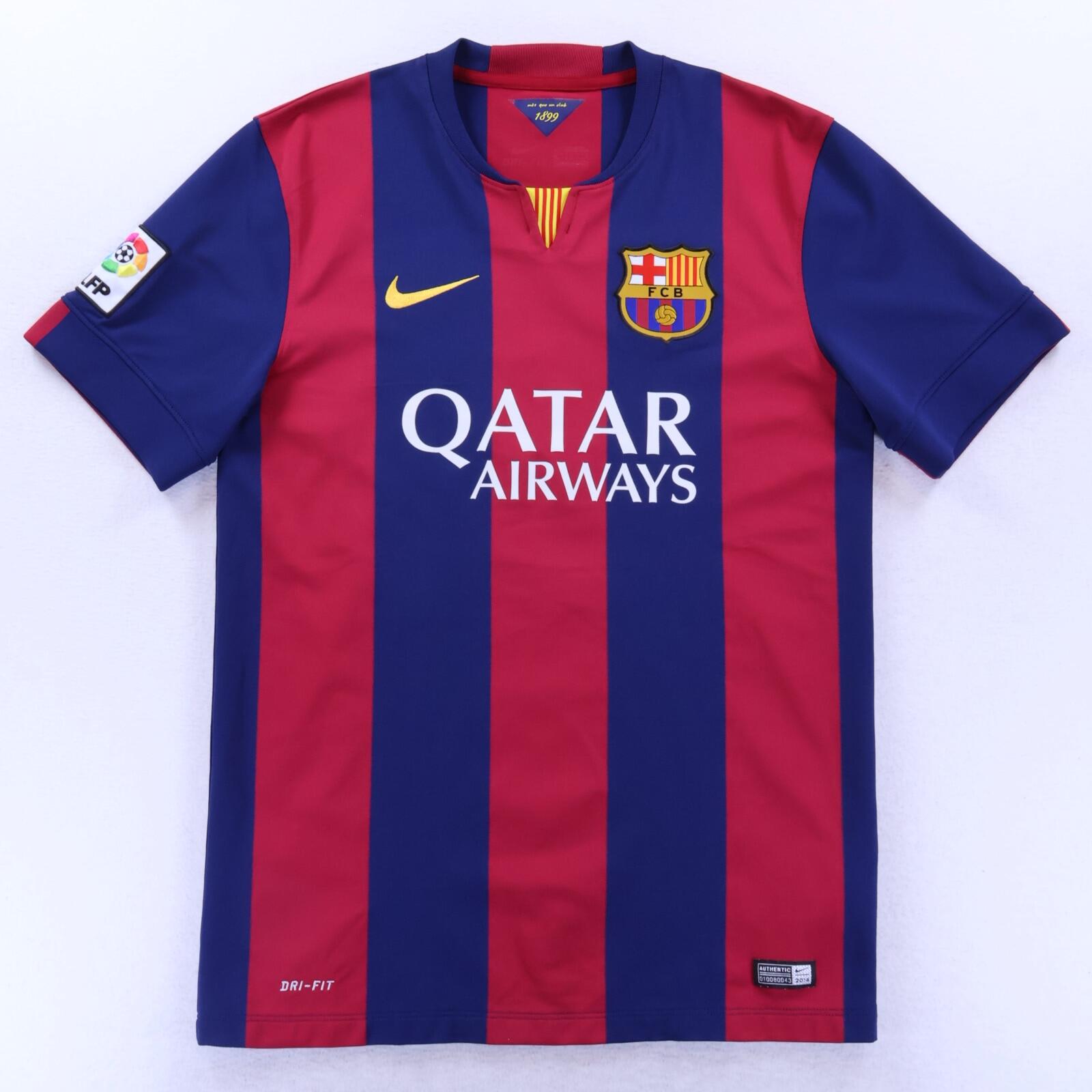 *MINT* Barcelona Suarez #9 2014/15 Home Shirt - M