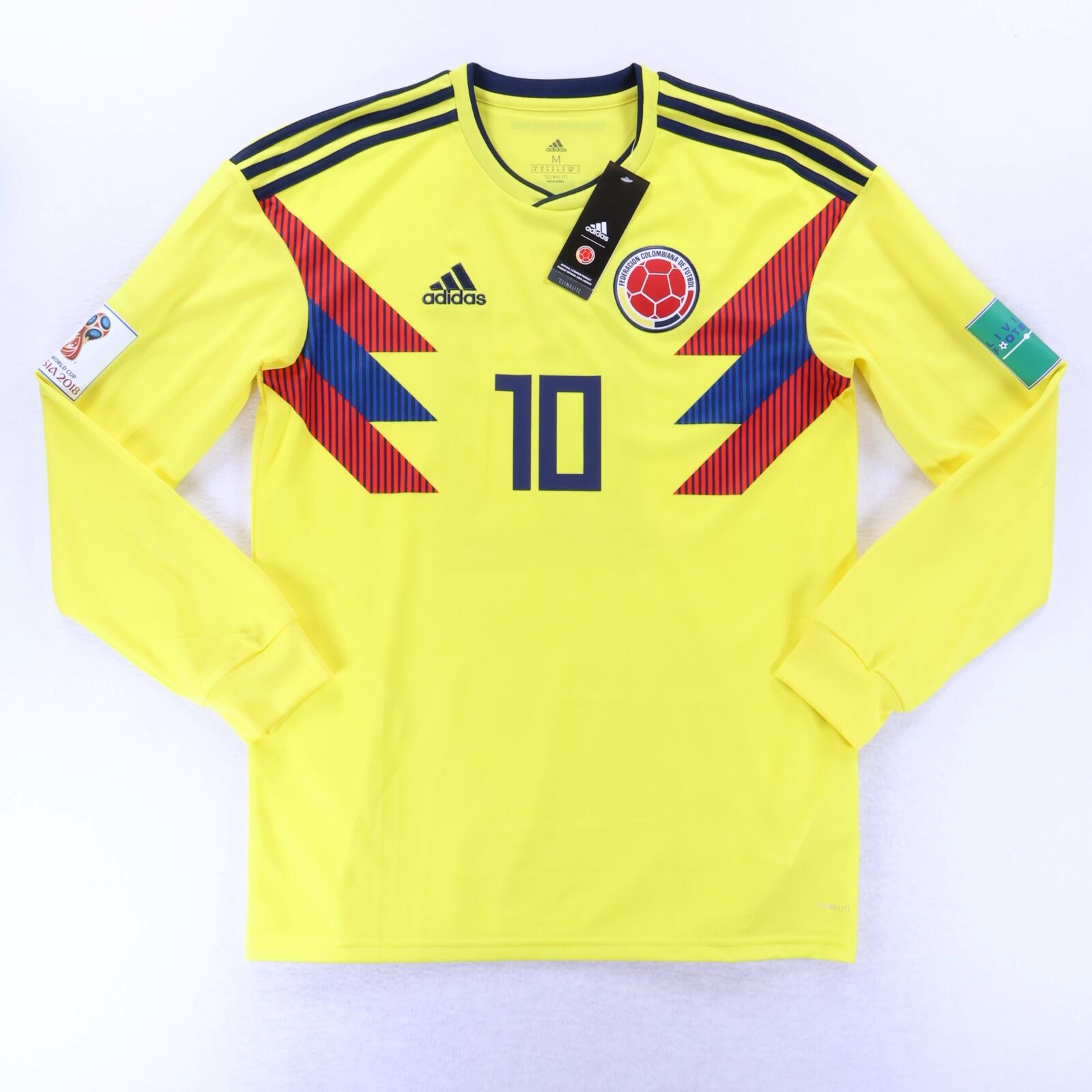 *NWT* Colombia James #10 2018/19 Home Shirt - Long Sleeve - M