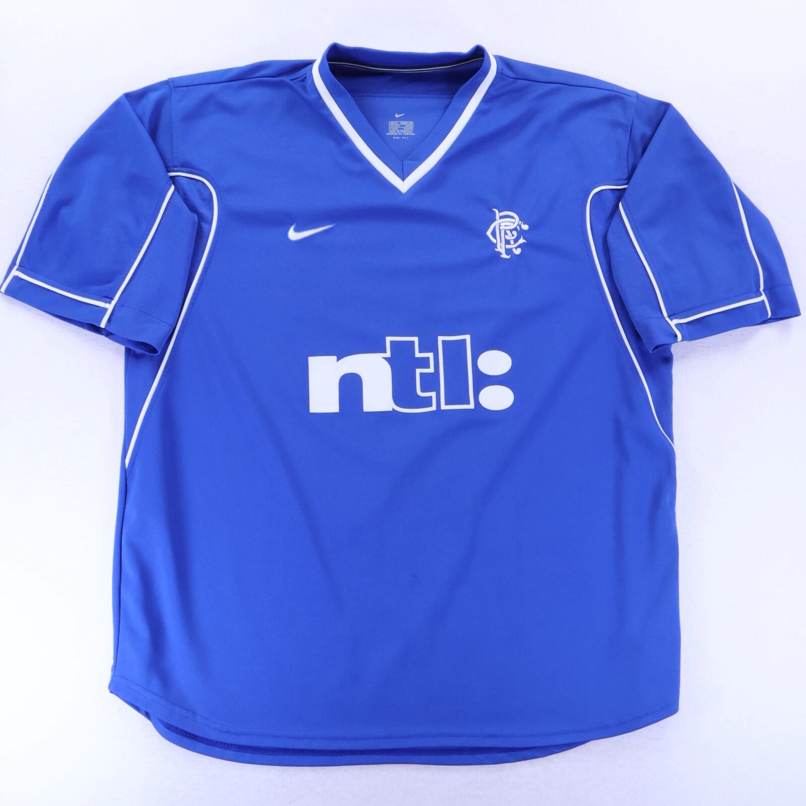 *MINT* Rangers Fc 1999/01 Home Shirt - XL