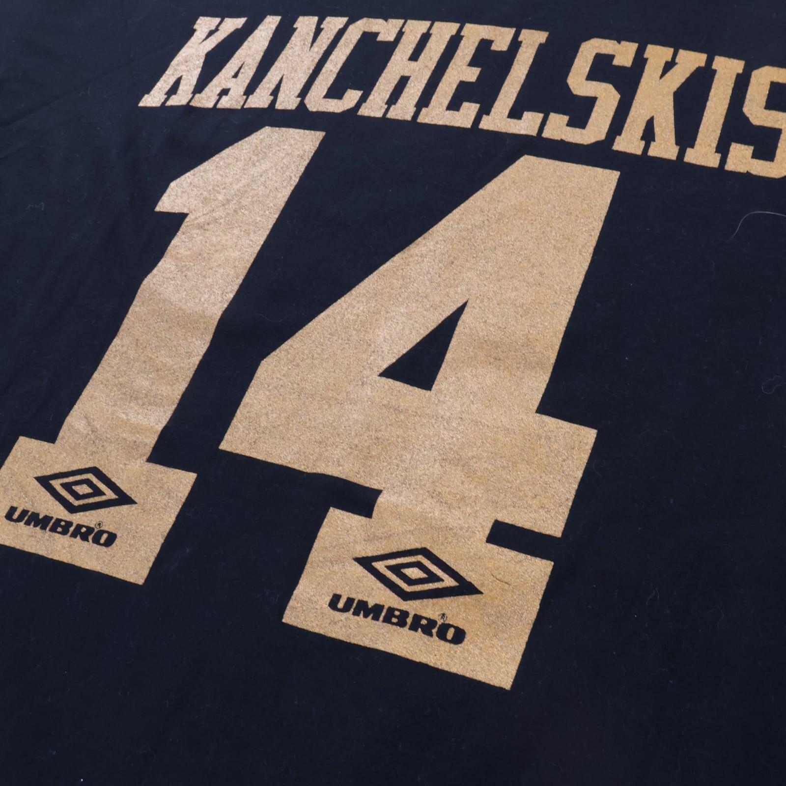 Manchester United Kanchelskis #14 1994/96 The Ukraine Express' Graphic T-Shirt - XL