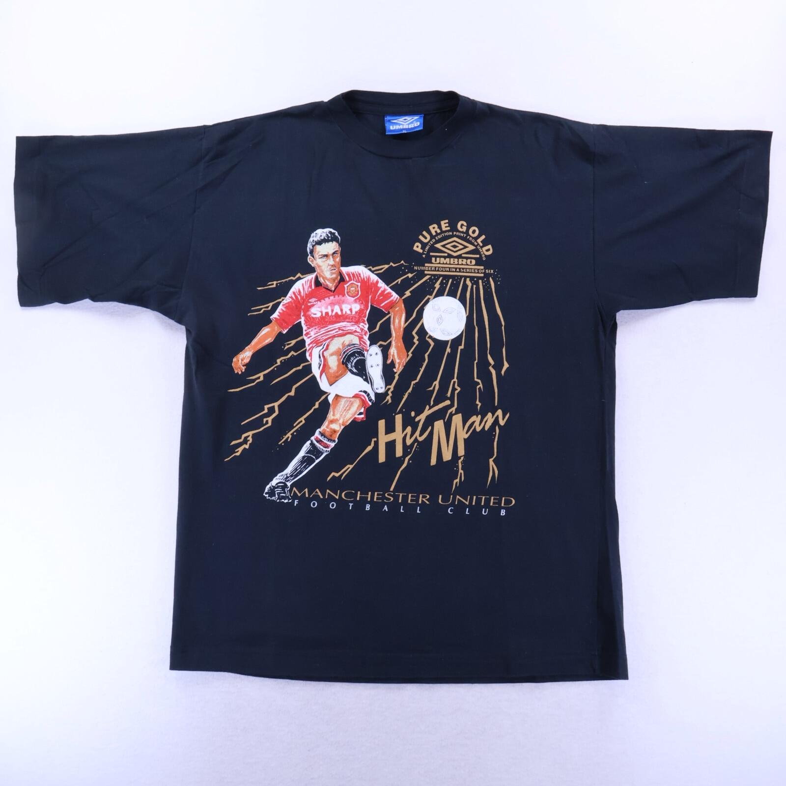 Manchester United Sharpe #5 1994/96 Hit Man Graphic T-Shirt - XL