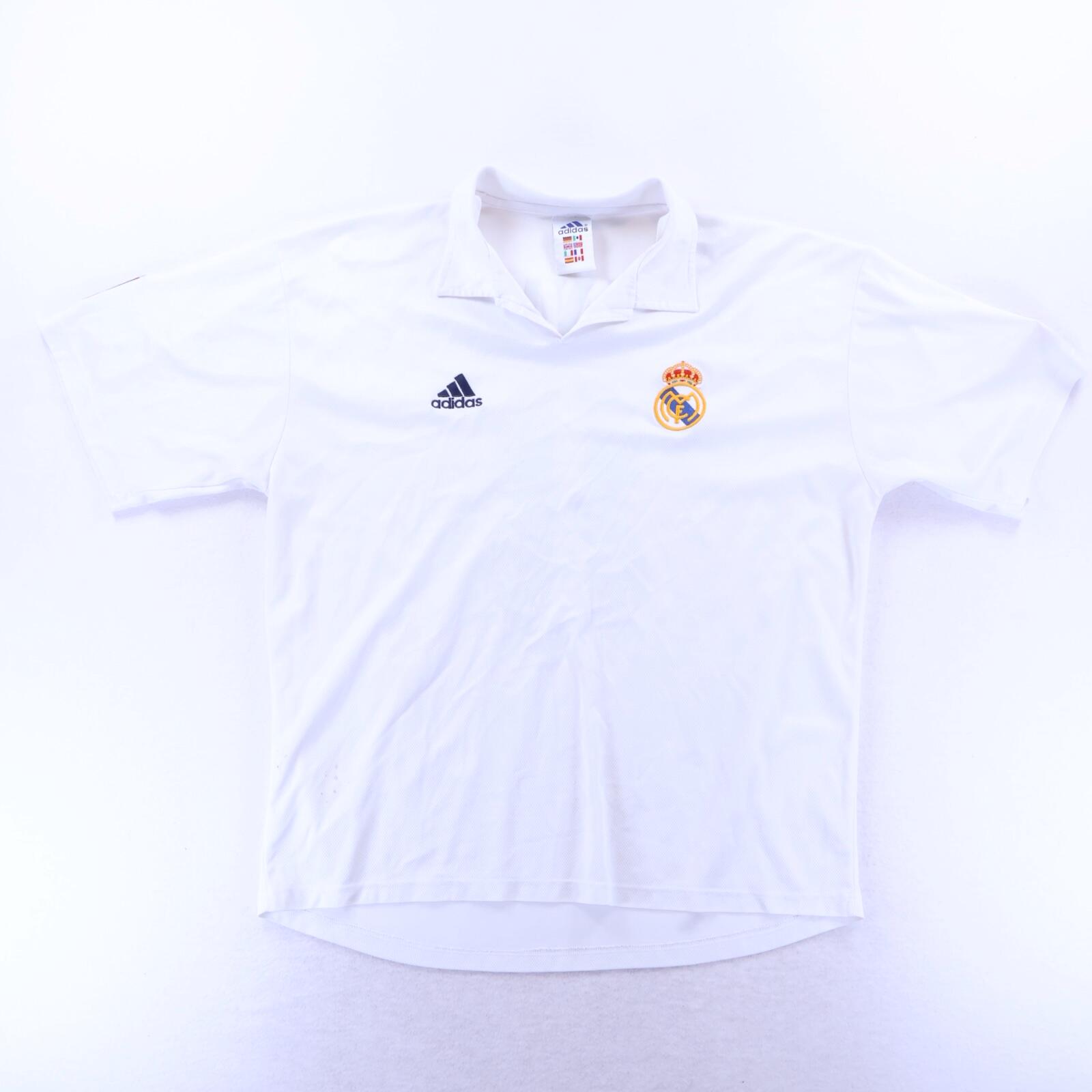 Real Madrid Mcmanaman #8 2001/02 Home Shirt - XL