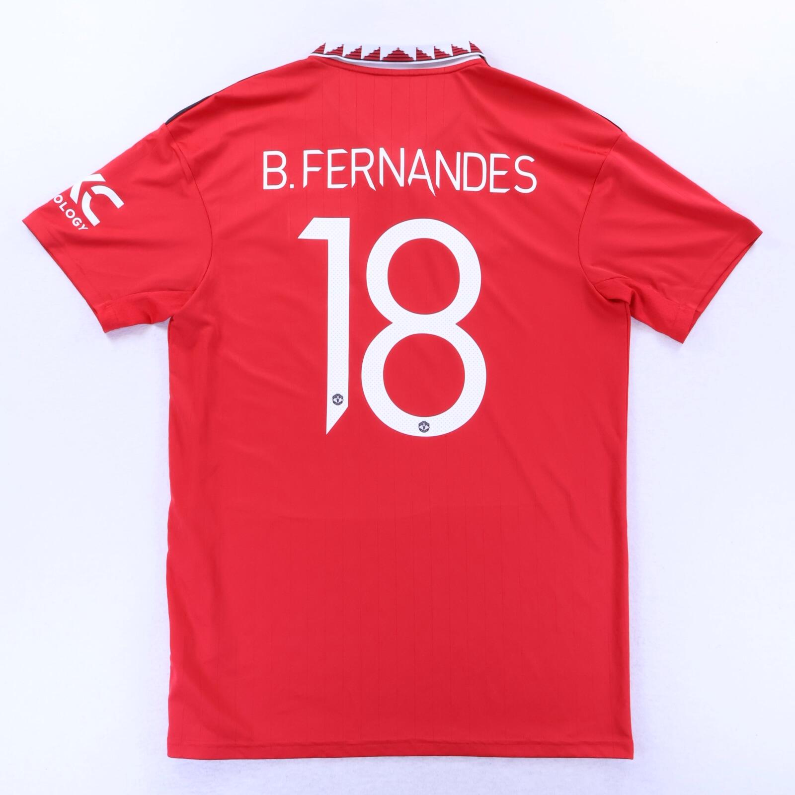 *MINT* Manchester United B. Fernandes #18 2022/23 Home Shirt - L