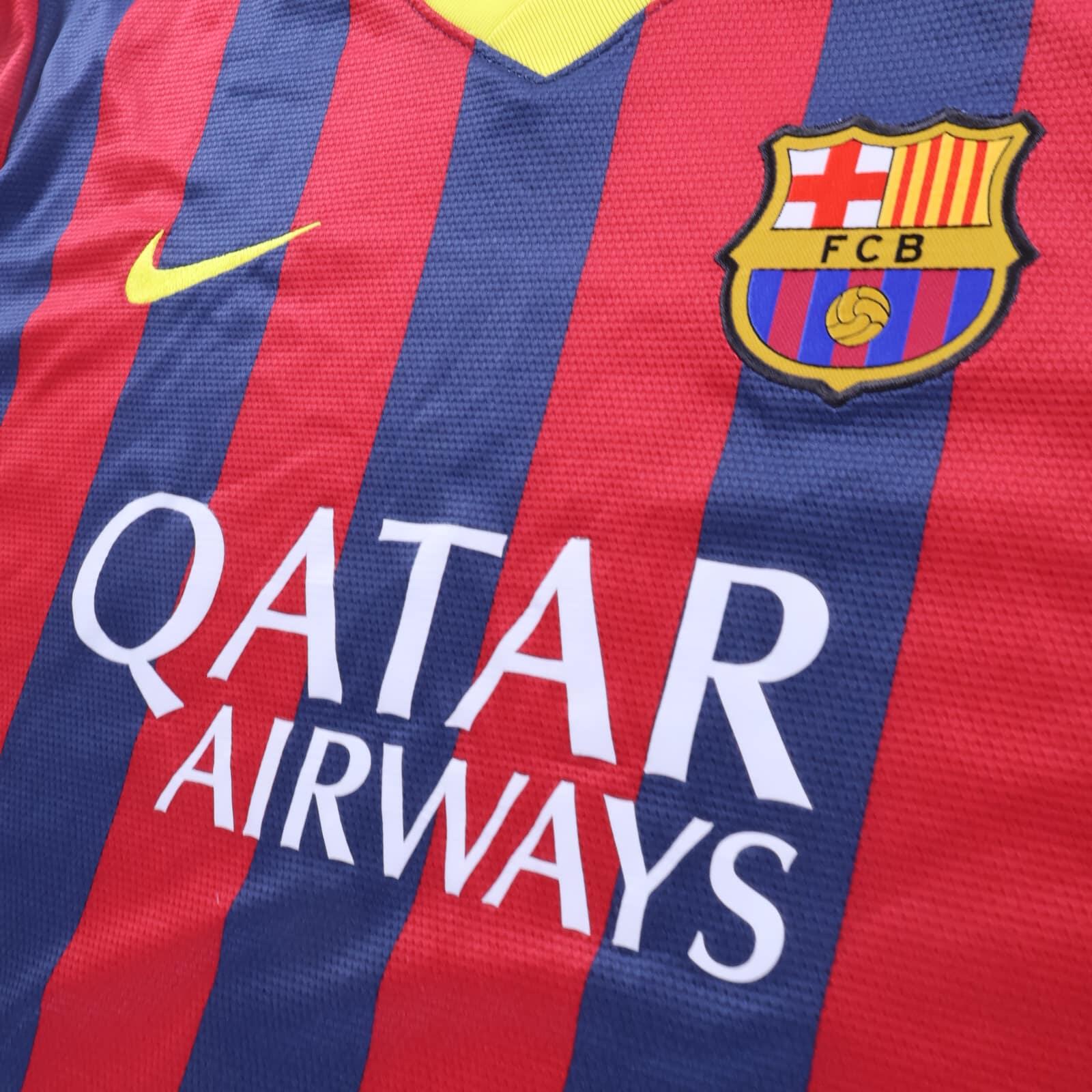 *MINT* Barcelona Messi #10 2013/14 Home Shirt - Long Sleeve - 2XL