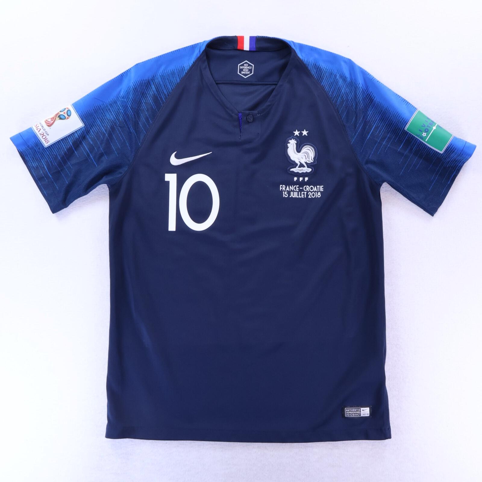 *MINT* France Mbappé #10 2018/19 Home Shirt - M