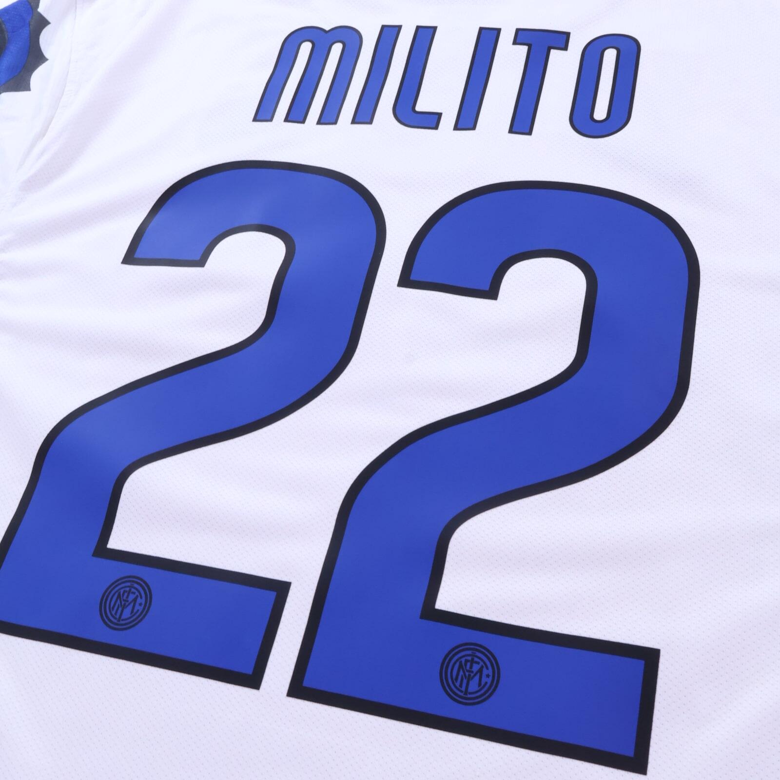 Inter Milan Milito #22 2010/11 Away Shirt - L