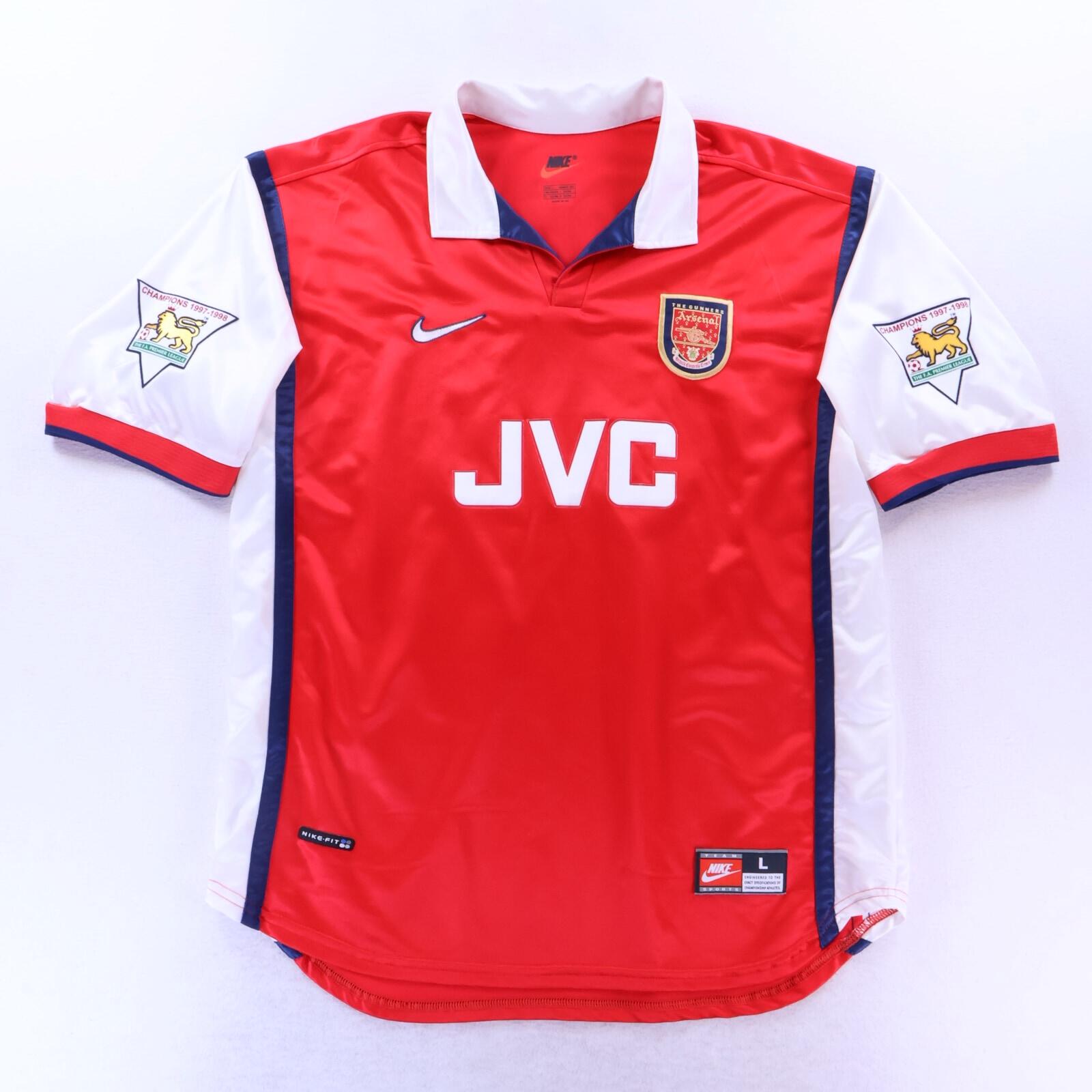 Arsenal Bergkamp #10 1998/99 Home Shirt - L