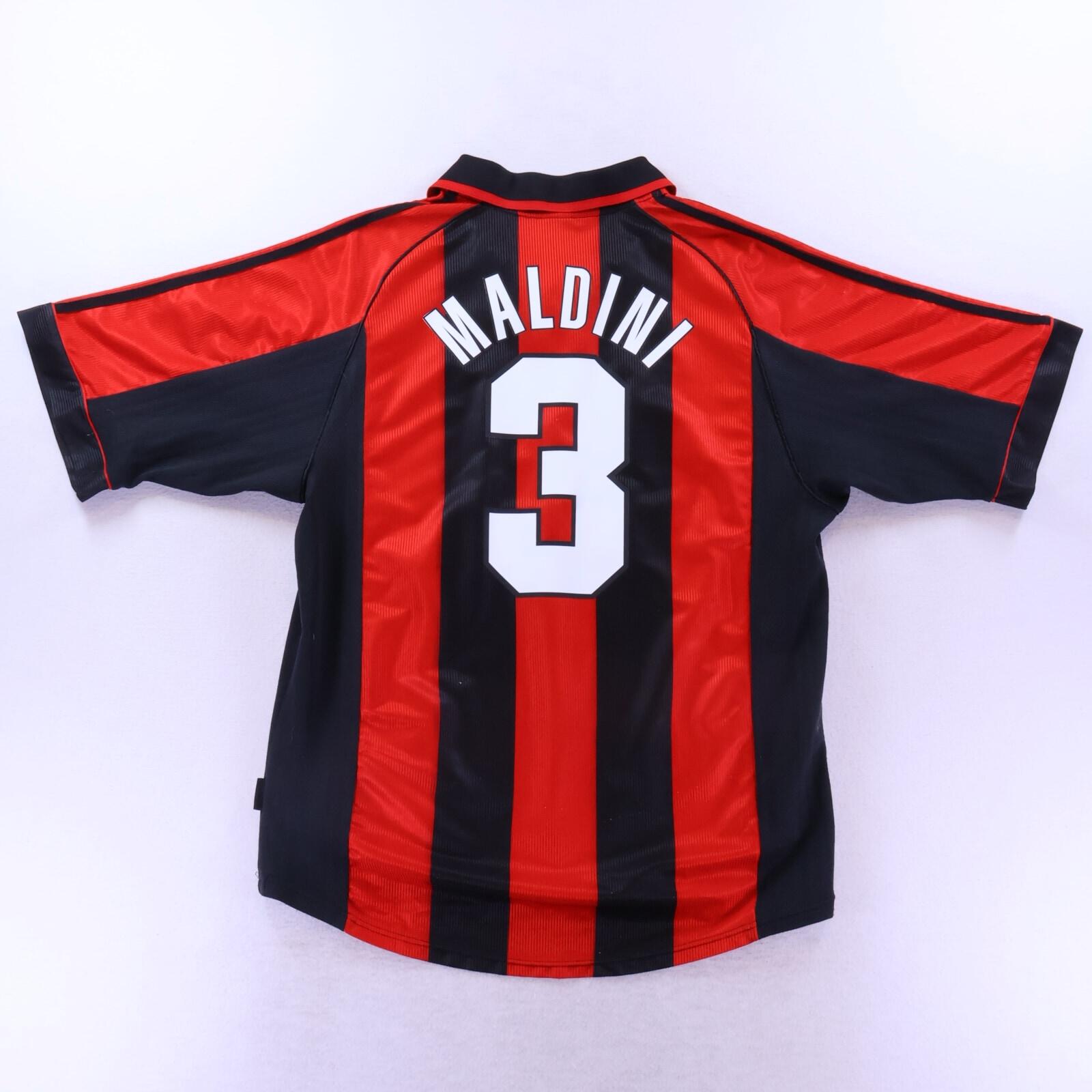 Ac Milan Maldini #3 1998/99 Home Shirt - XL