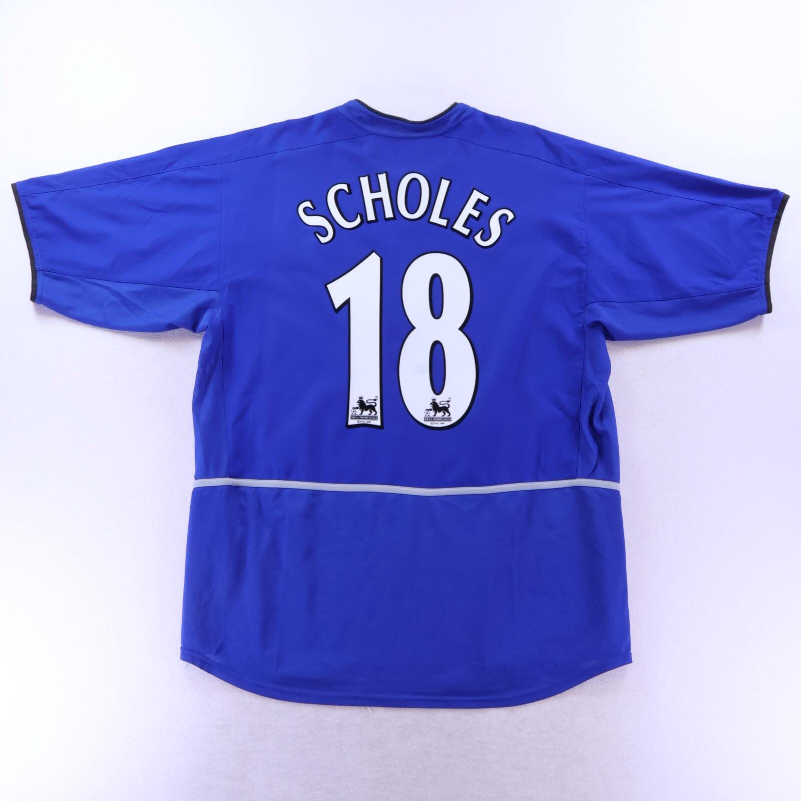 Manchester United Scholes #18 2002/03 Third Shirt - XL
