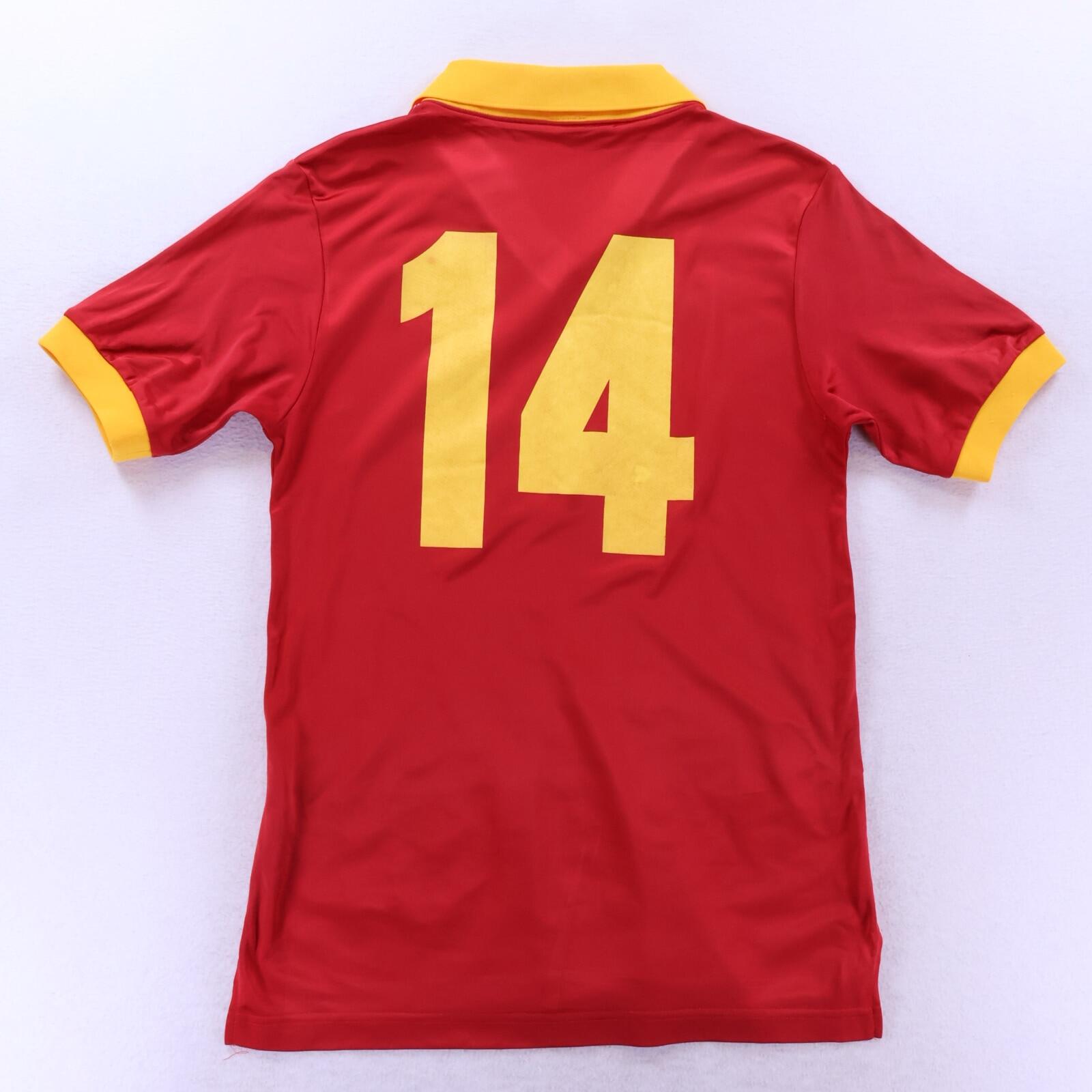 As Roma #14 1987/90 Home Shirt - L
