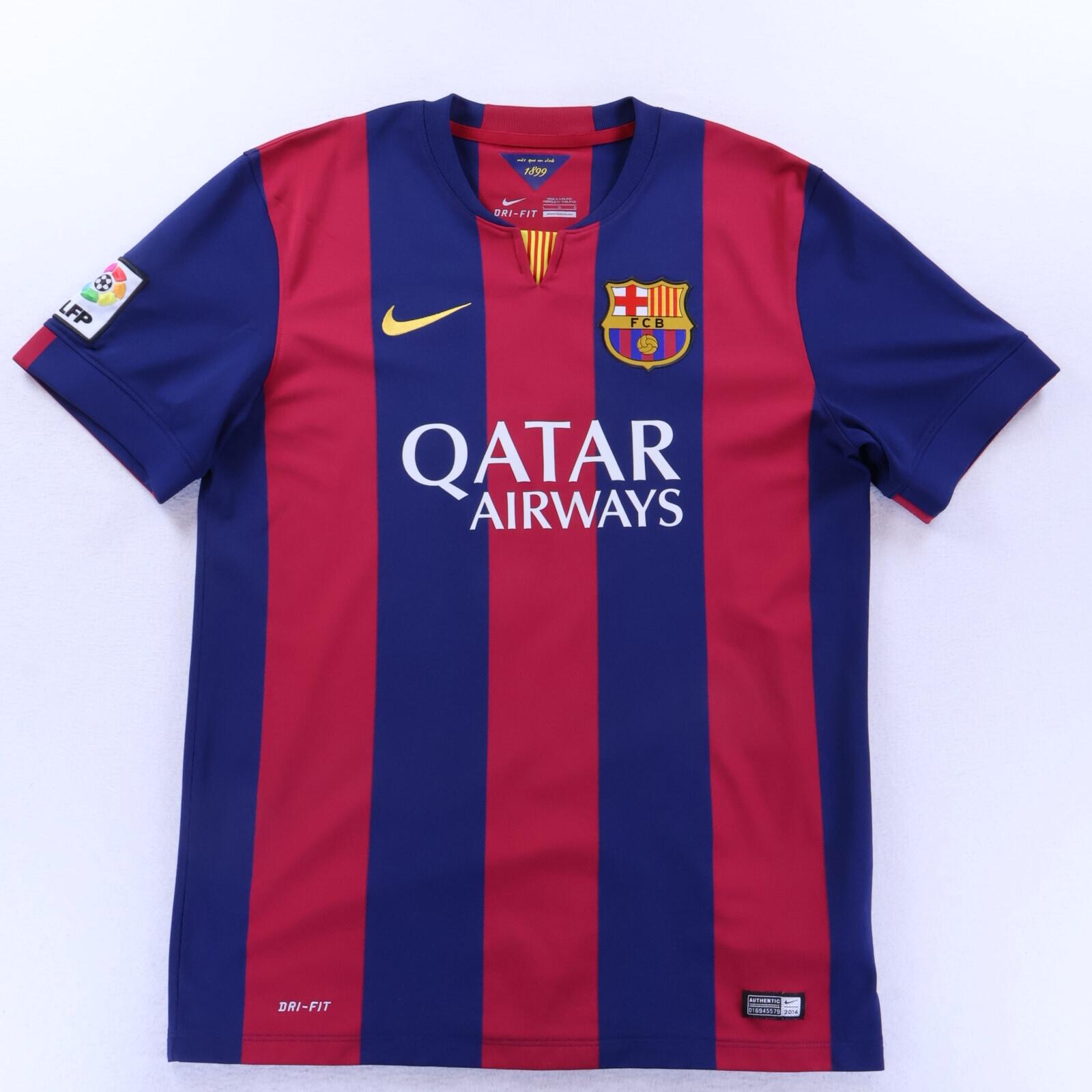 *MINT* Barcelona Xavi #6 2014/15 Home Shirt - L