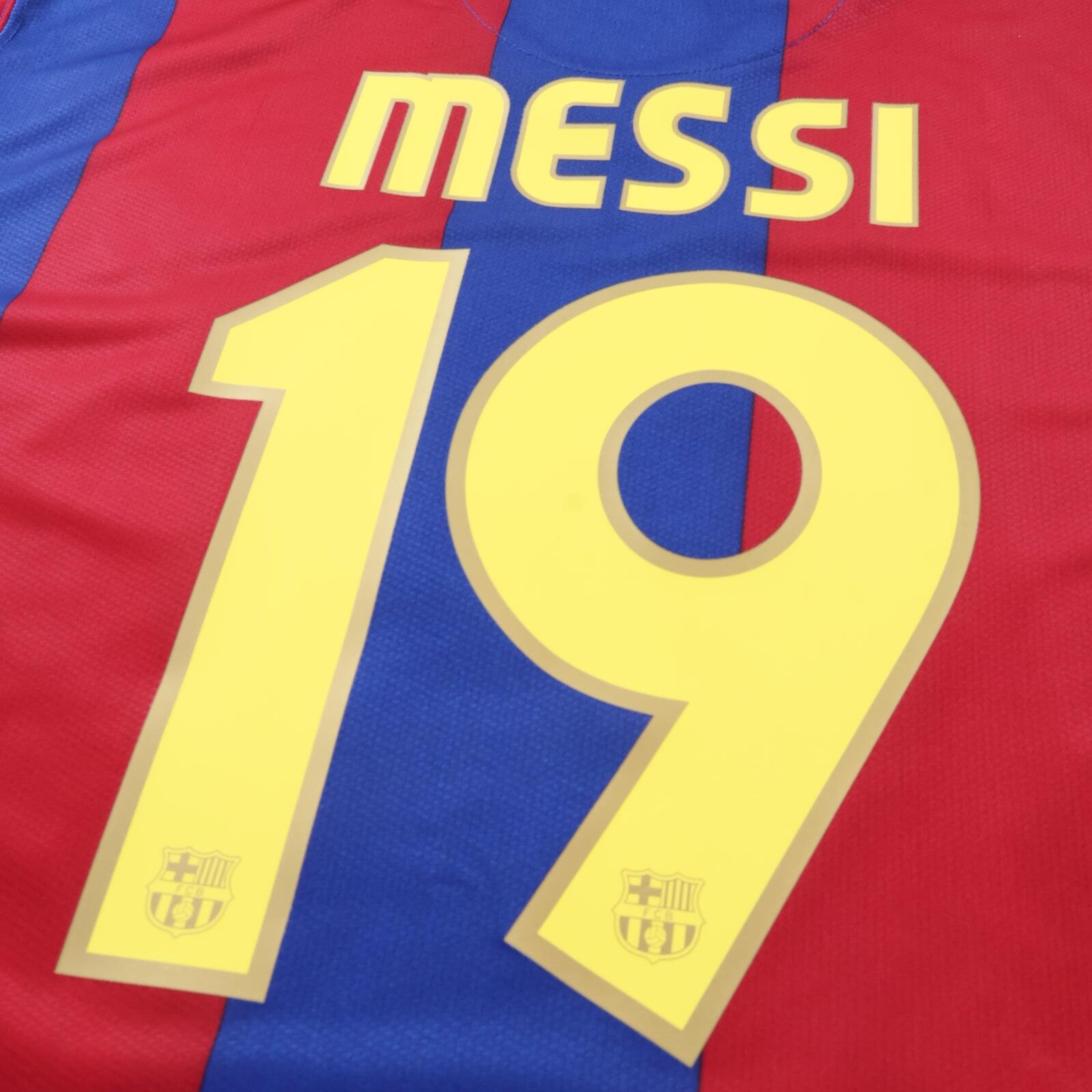 Barcelona Messi #19 2007/08 Home Shirt - XL