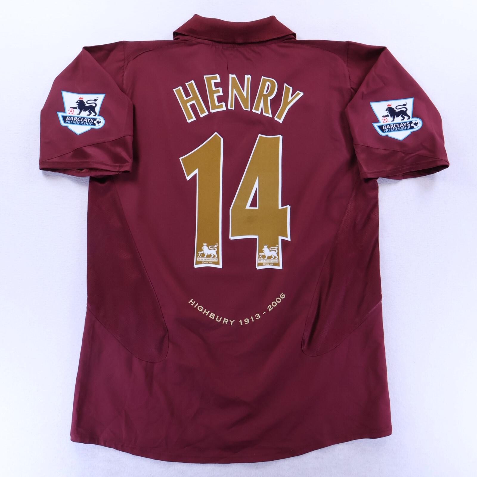 *MINT* Arsenal Henry #14 2005/06 Home Shirt - L
