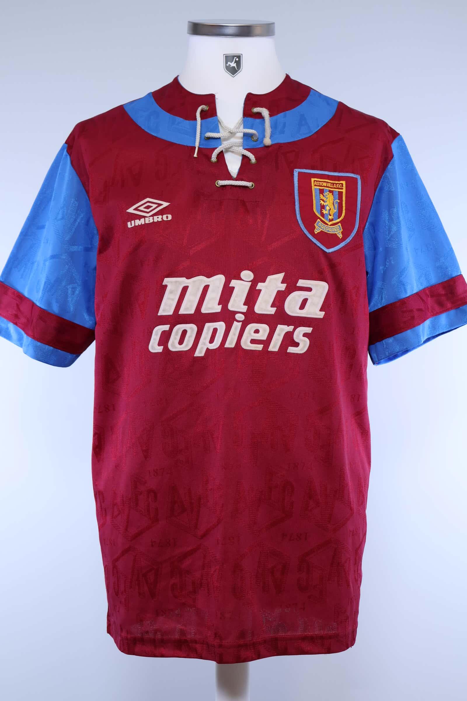 Aston Villa 1992/93 Home Shirt - LAuthentic Original Football Shirt