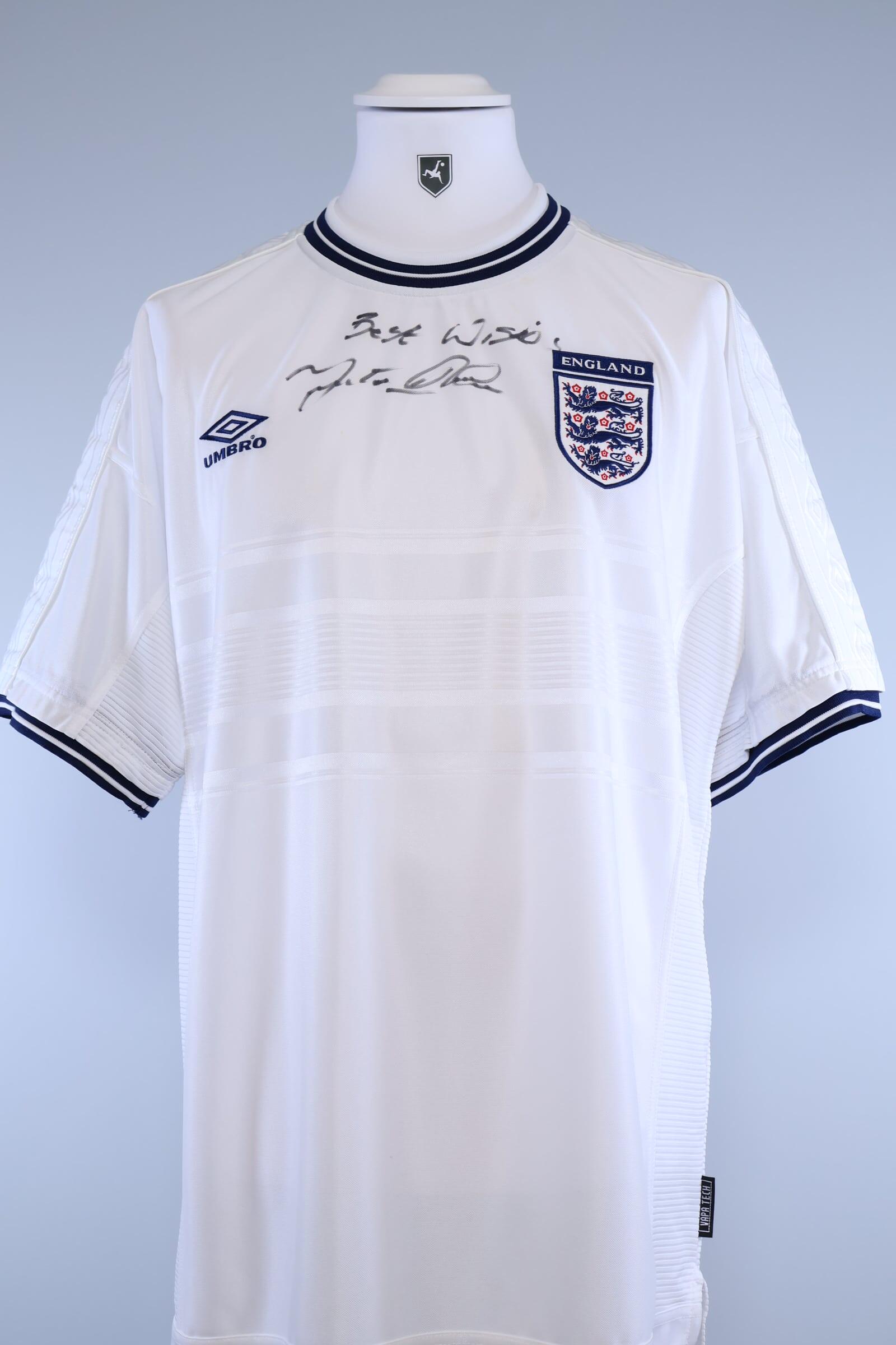 England 2000/01 Martin Keown Home Shirt - Signed - XLAuthentic Original Football Shirt