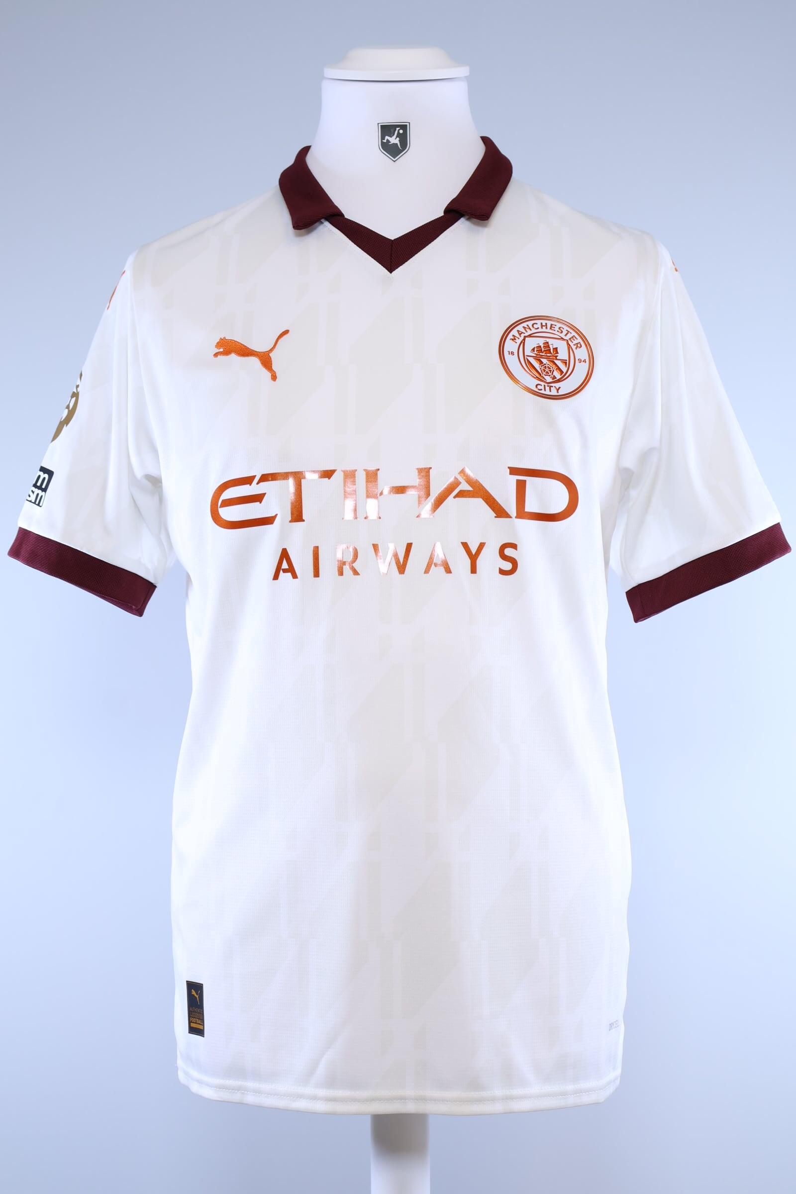 Manchester City 2023/24 Doku #11 Away Shirt - M Authenic Original Football Shirt