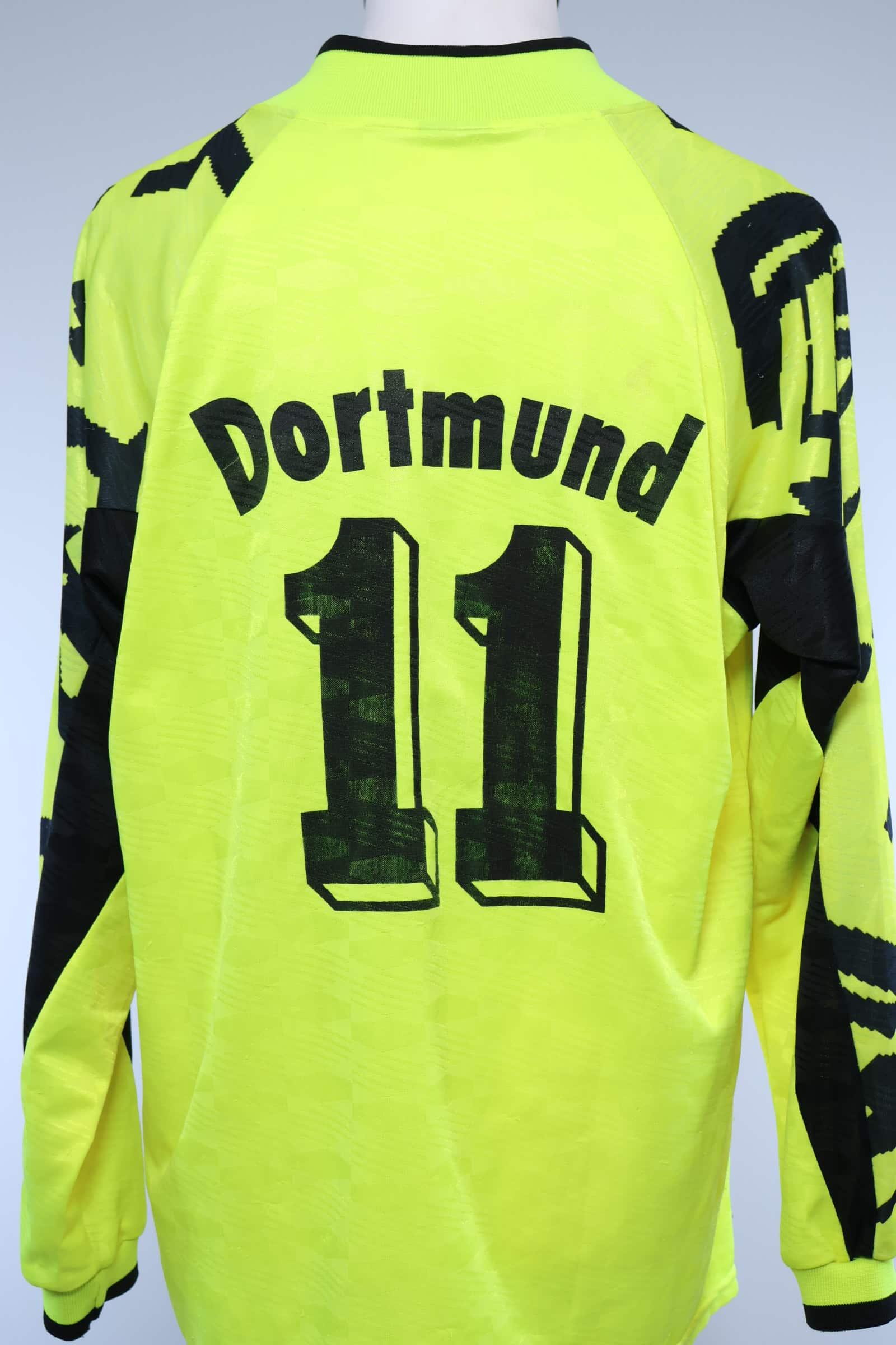 Borussia Dortmund 1991/92 #11 Home Shirt - L Authenic Original Football Shirt