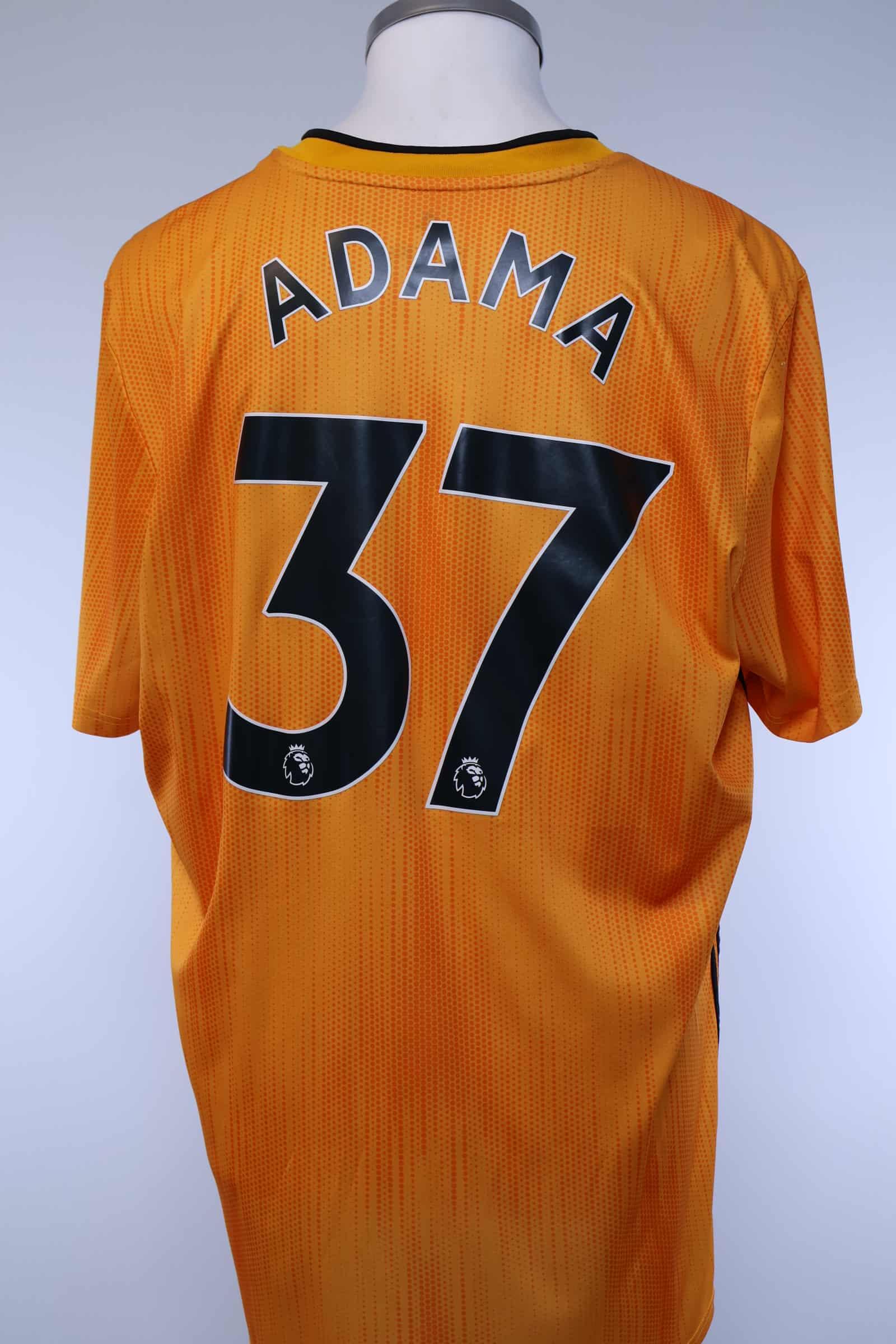 Wolverhampton Wanderes F.C 2019/20 Adama #37 Home Shirt - XLAuthentic Original Football Shirt