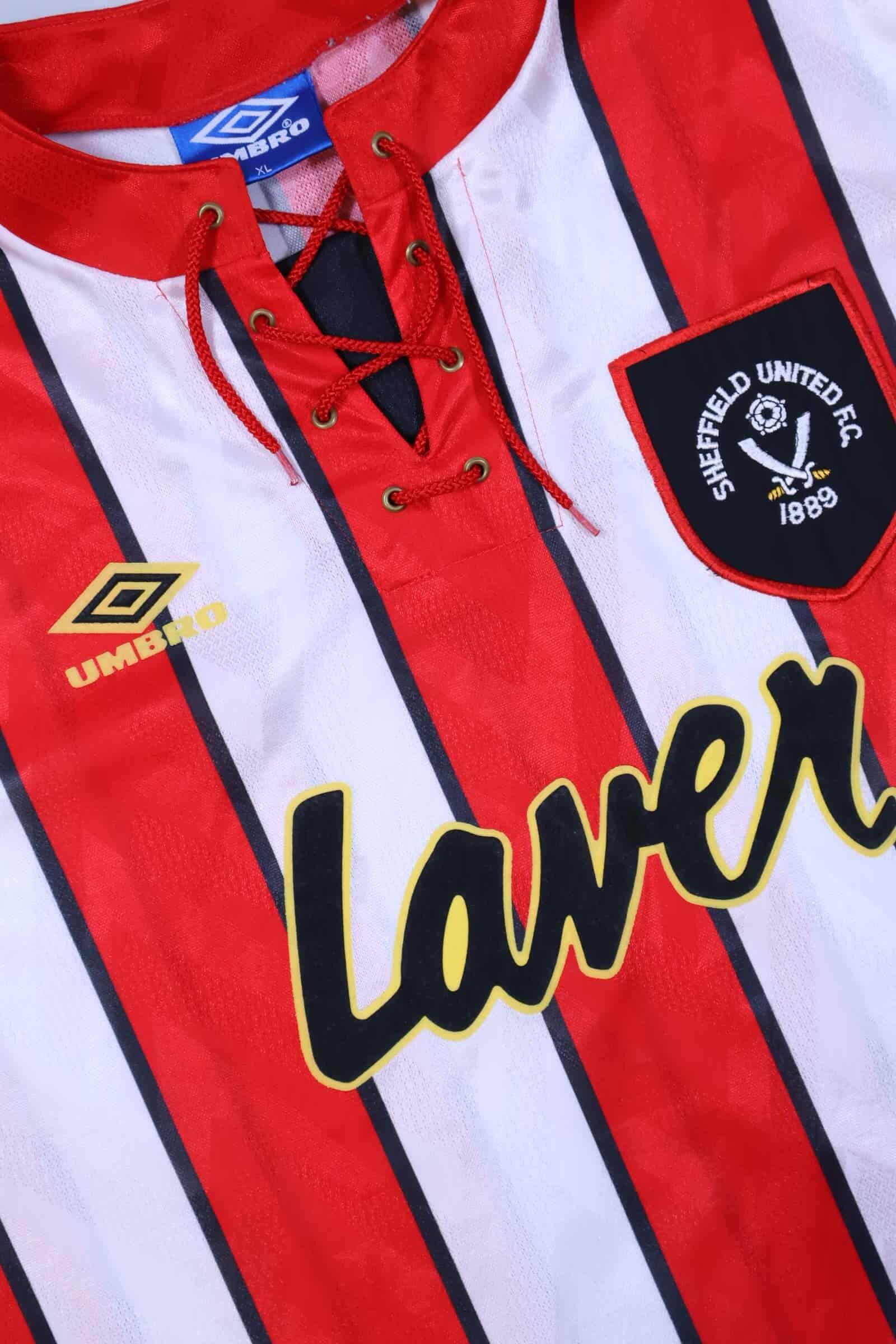 Sheffield United F.C 1992/94 Home Shirt - XL Authenic Original Football Shirt