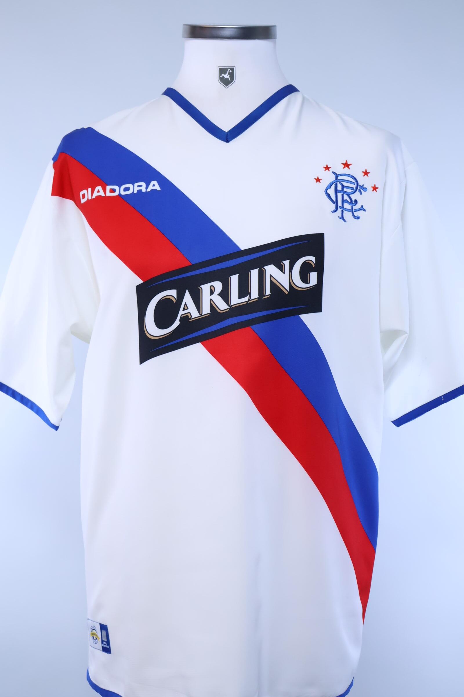 Rangers FC 2004/05 Prso #9 Away Shirt - L Authenic Original Football Shirt