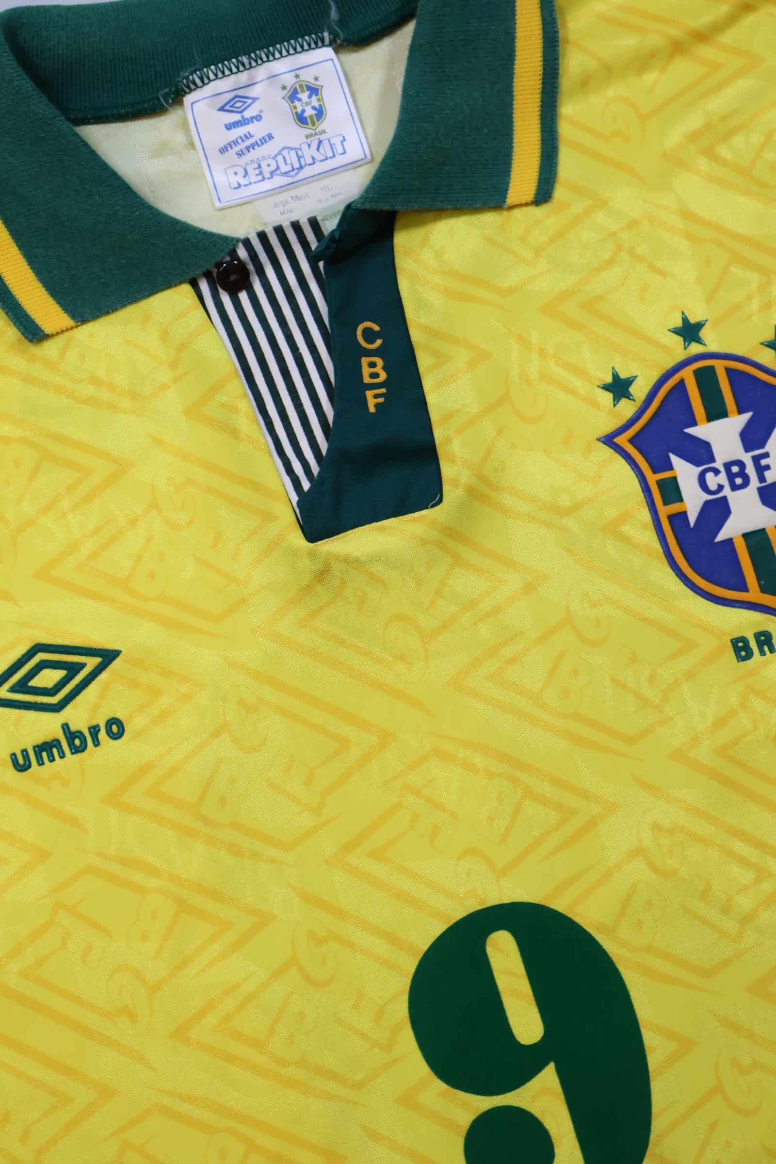 Brazil 1991/93 Careca #9 Home Shirt - XL Authenic Original Football Shirt