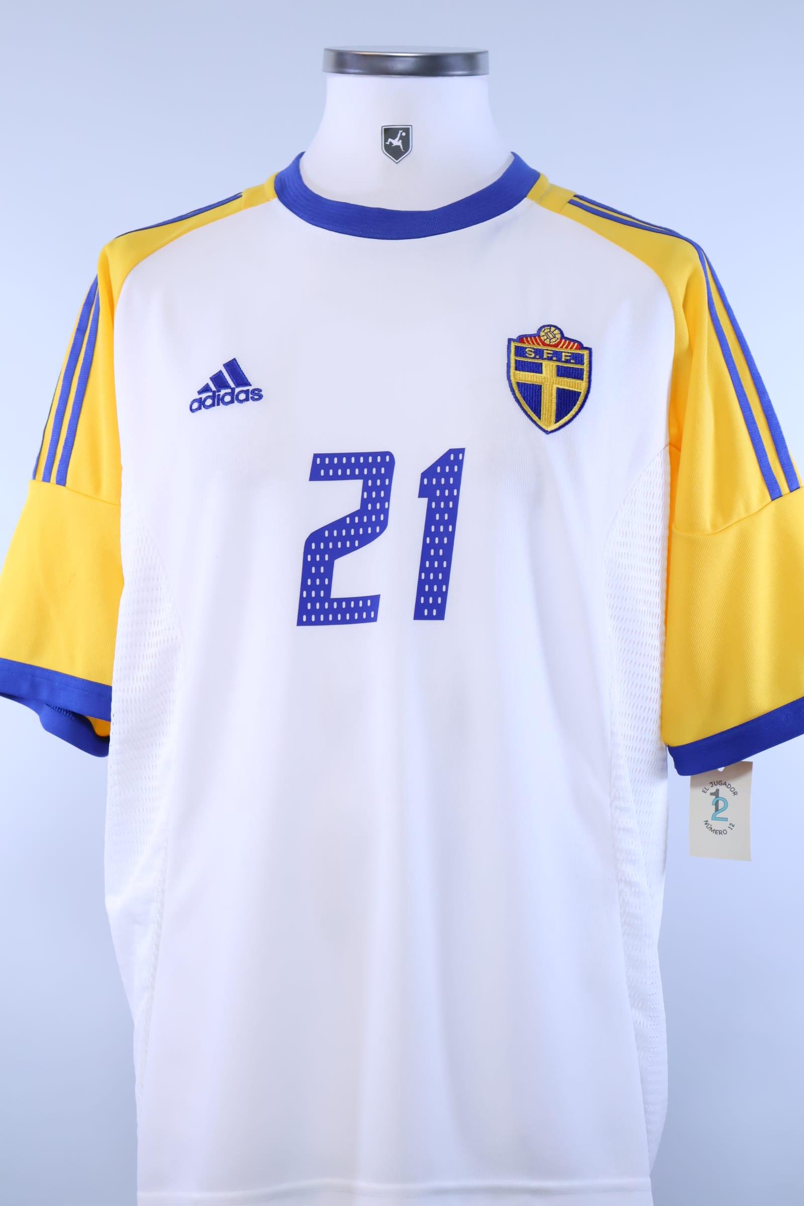 Sweden 2002/04 Ibrahimović #21 Away Shirt - XL Authenic Original Football Shirt