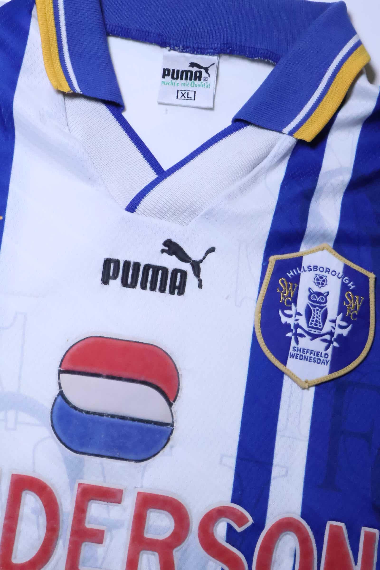 Sheffield Wednesday 1995/97 Home Shirt - XL Authenic Original Football Shirt