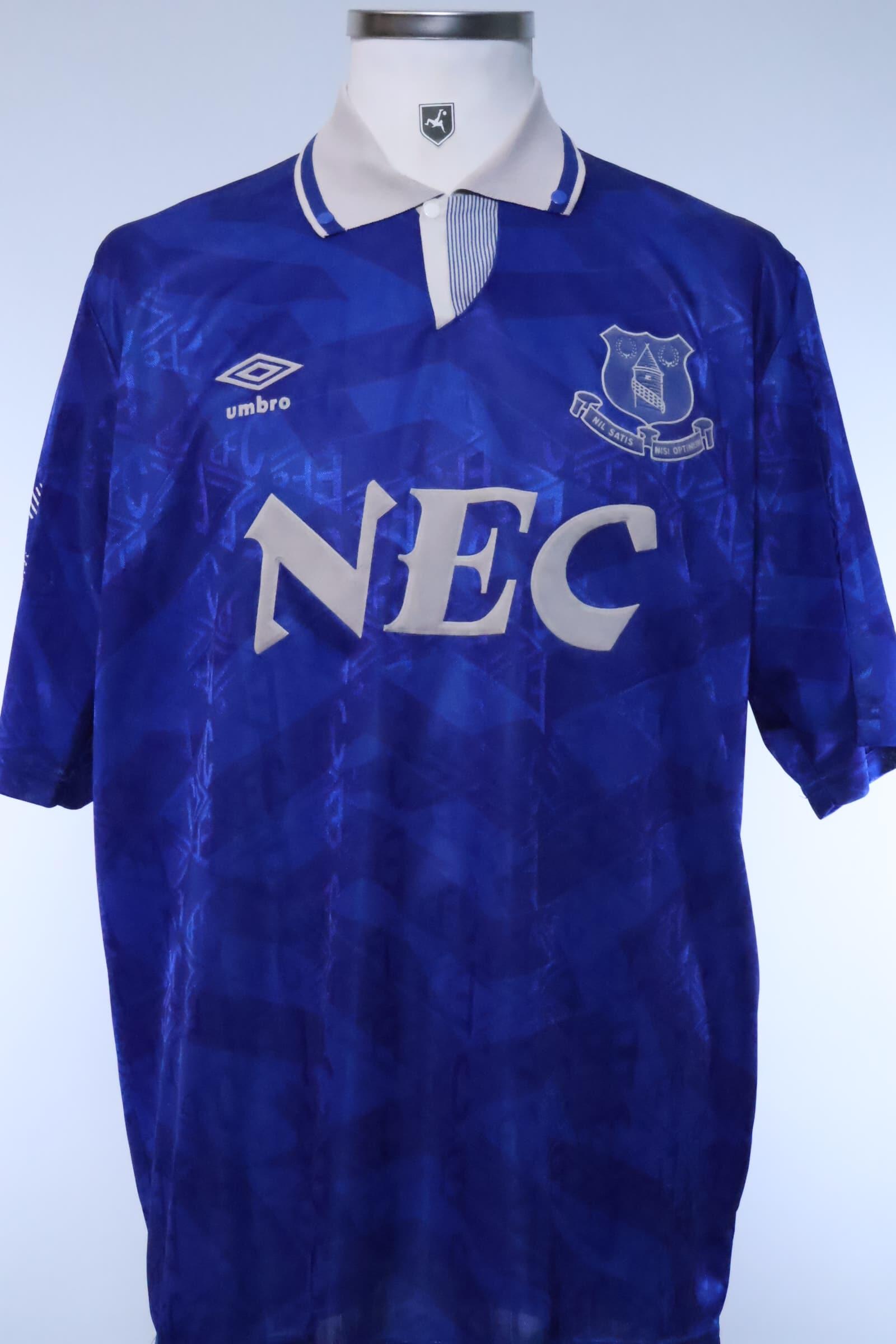 Everton 1991/93 Home Shirt - LAuthentic Original Football Shirt